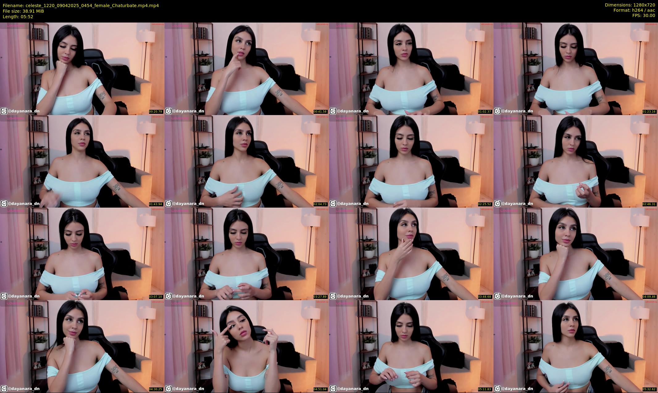 celeste_1220 — 6 minute Chaturbate female cam show recording, 720p, Apr 9, 2025