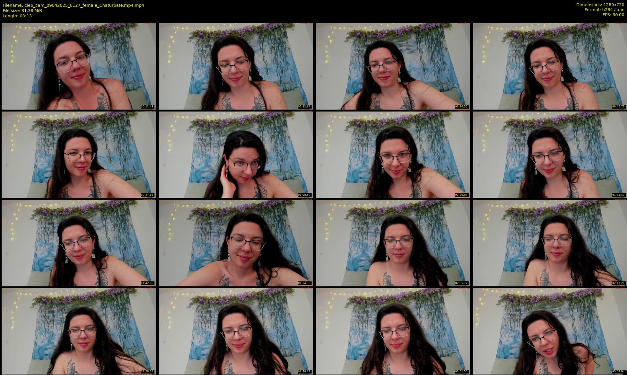 cleo_cam — 4 minute Chaturbate female cam show recording, 720p, Apr 9, 2025
