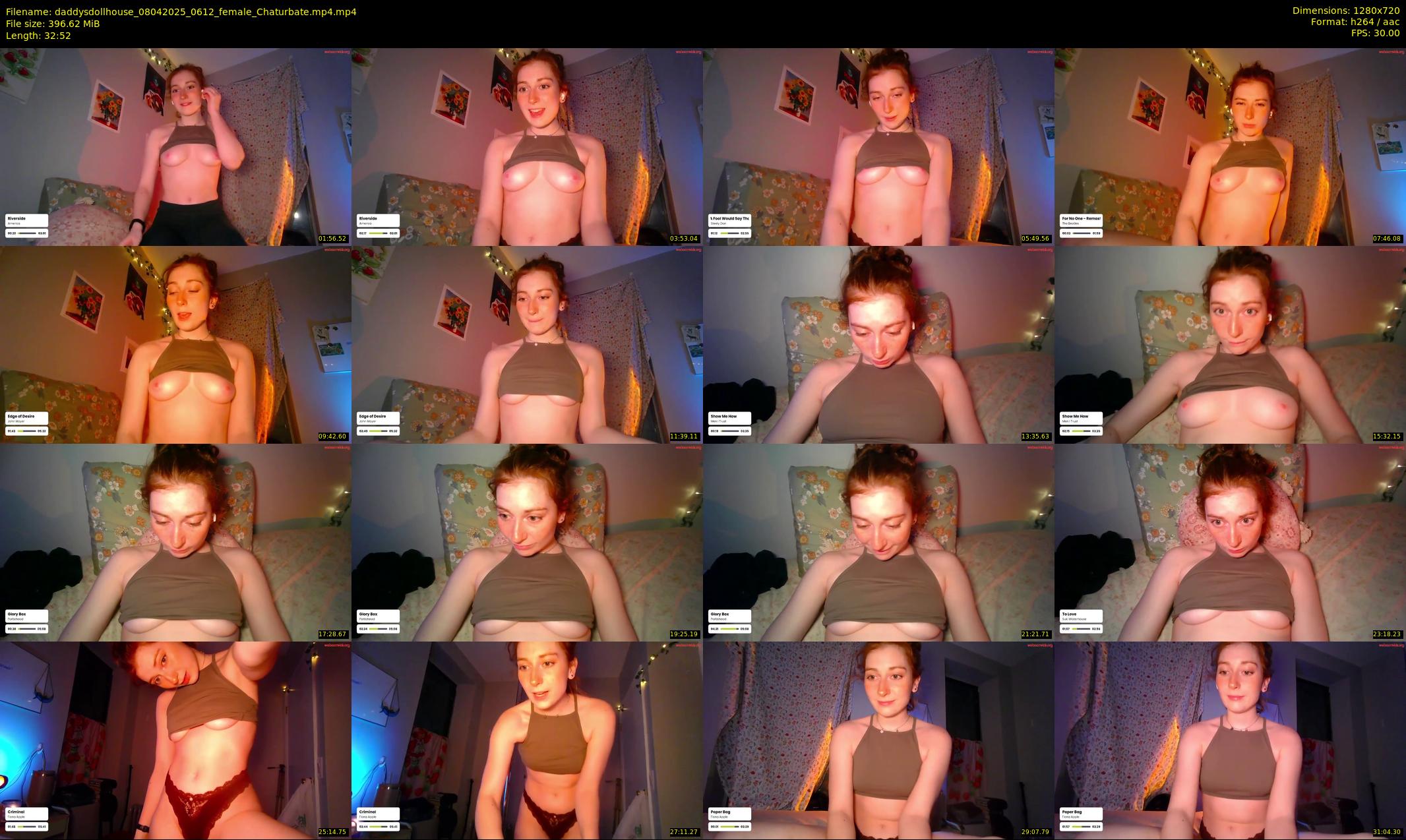 daddysdollhouse — 33 minute Chaturbate female cam show recording, 720p, Apr 8, 2025