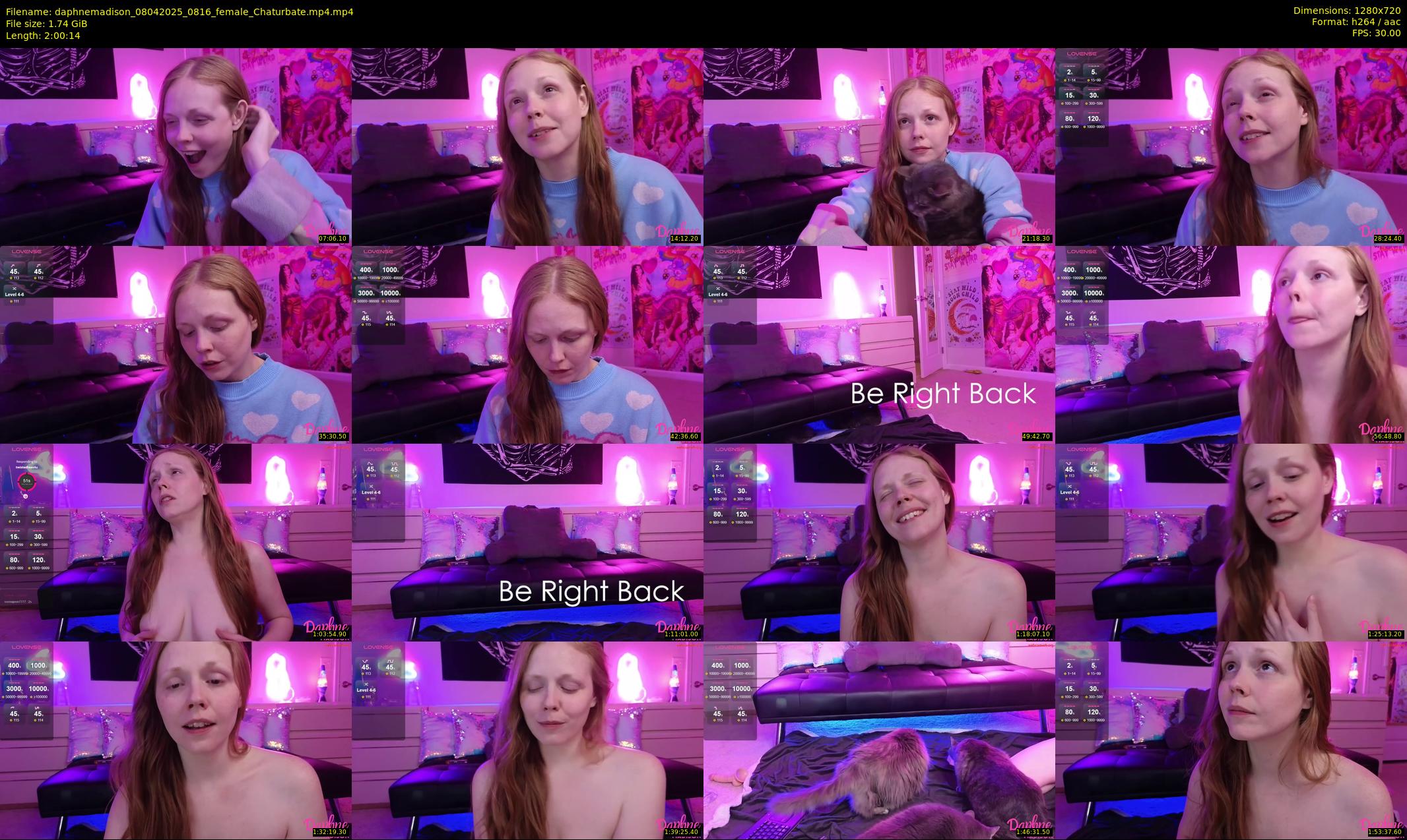 daphnemadison — 121 minute Chaturbate couple cam show recording, 720p, Apr 8, 2025