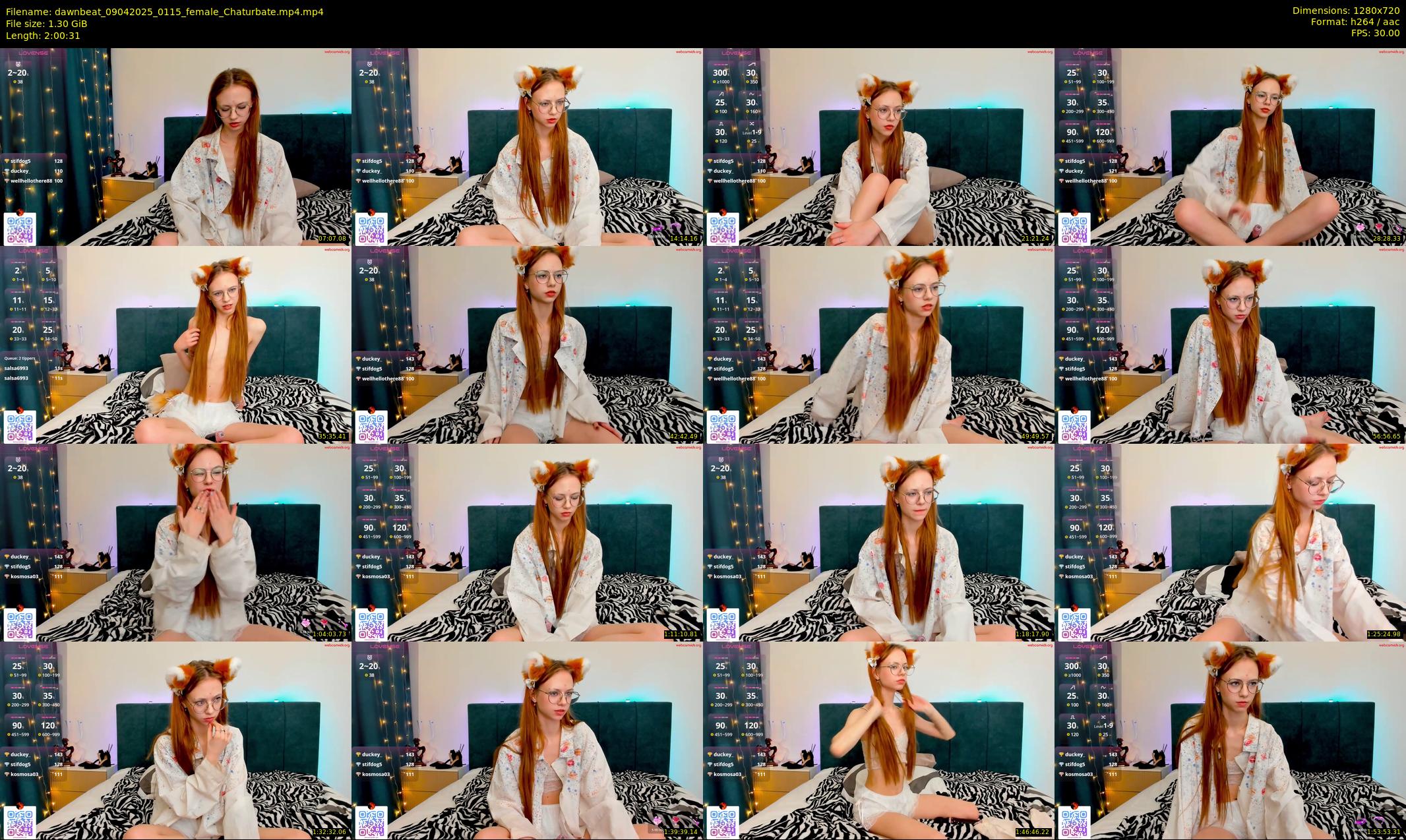 dawnbeat — 121 minute Chaturbate female cam show recording, 720p, Apr 9, 2025