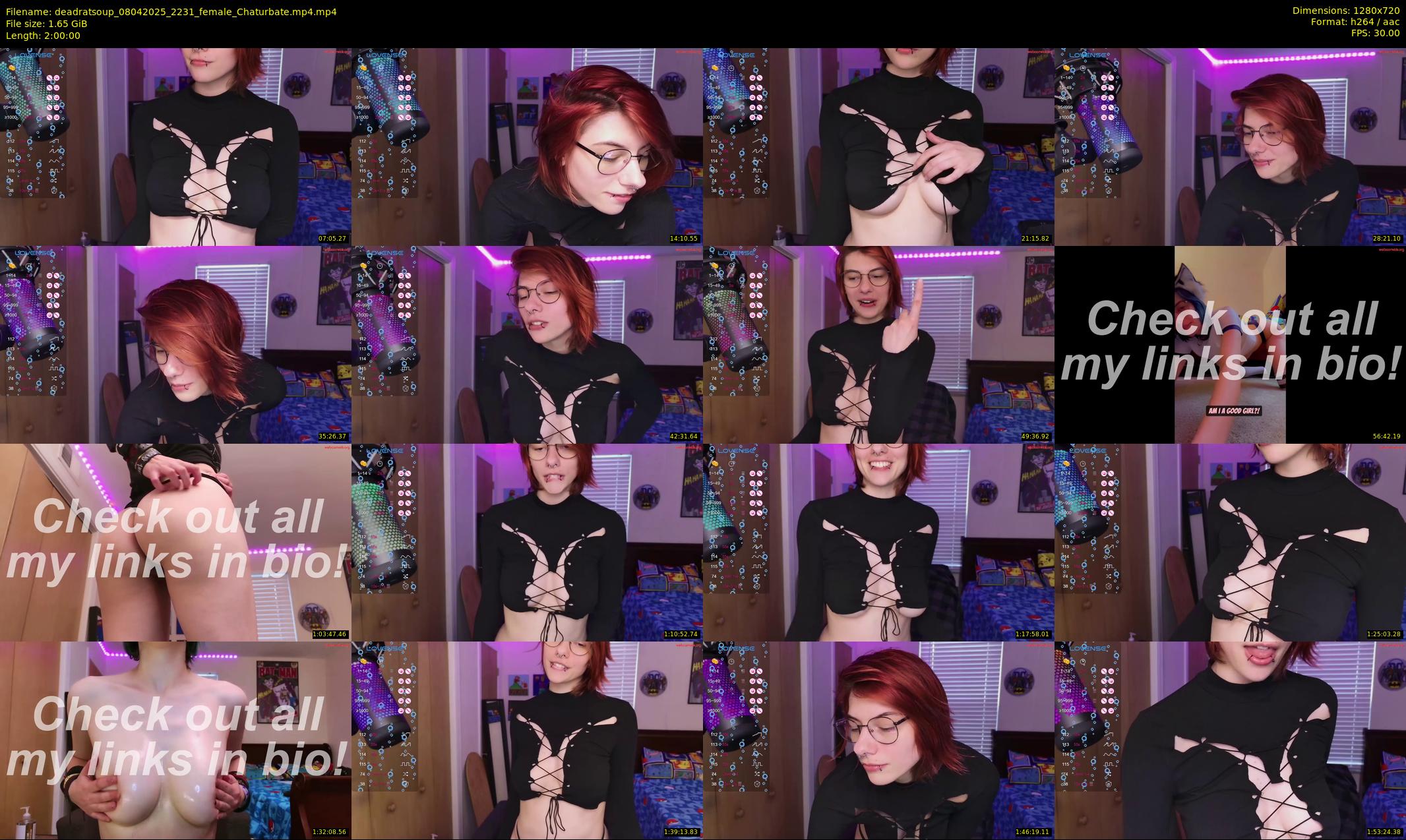 deadratsoup — 120 minute Chaturbate female cam show recording, 720p, Apr 8, 2025