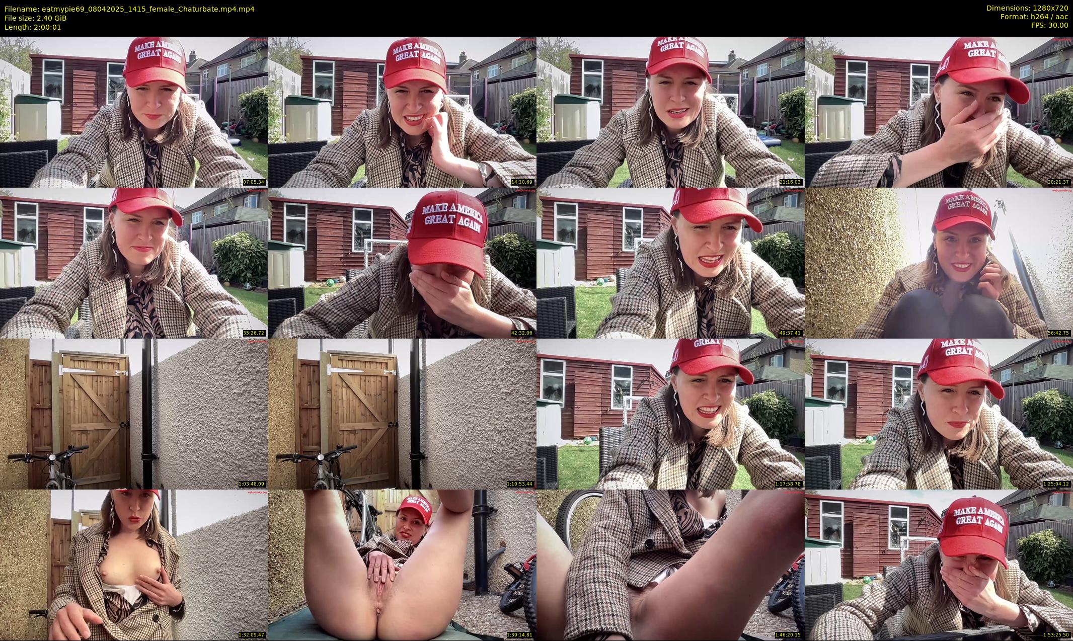 eatmypie69 — 121 minute Chaturbate female cam show recording, 720p, Apr 8, 2025