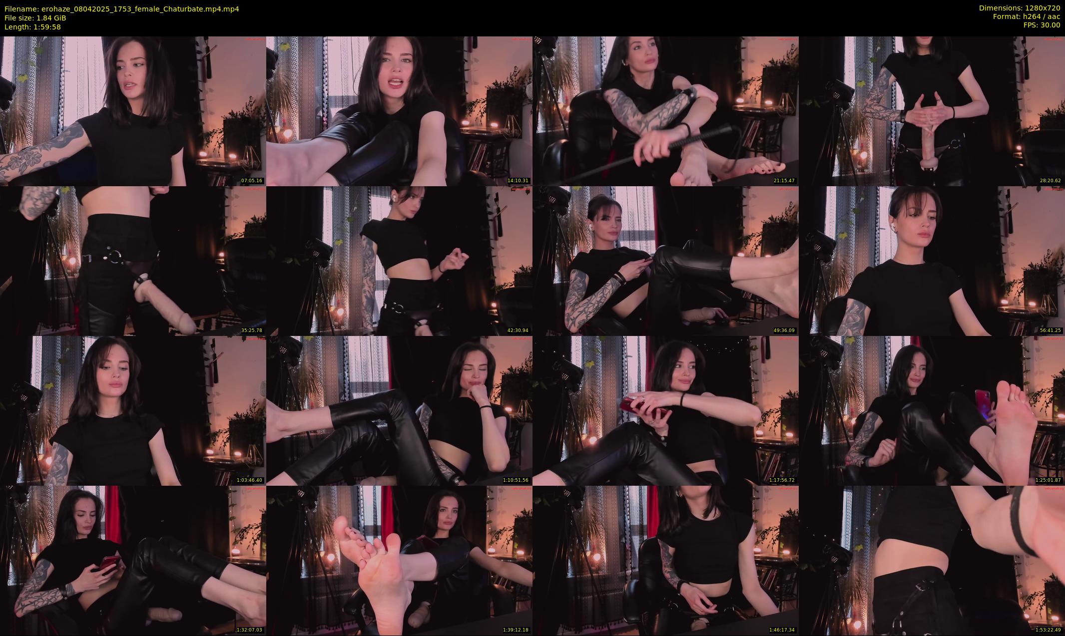 erohaze — 120 minute Chaturbate female cam show recording, 720p, Apr 8, 2025