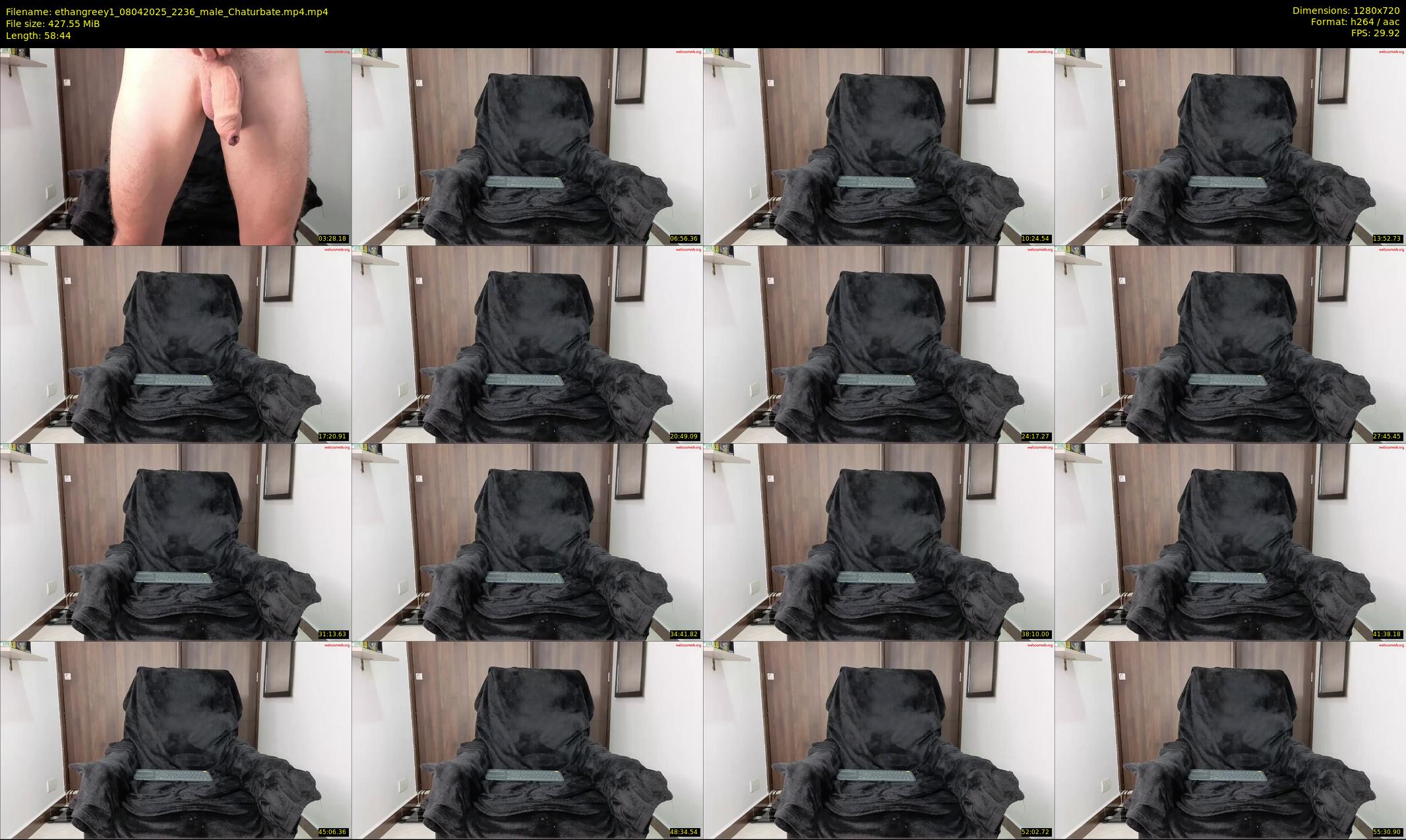 ethangreey1 — 59 minute Chaturbate male cam show recording, 720p, Apr 8, 2025