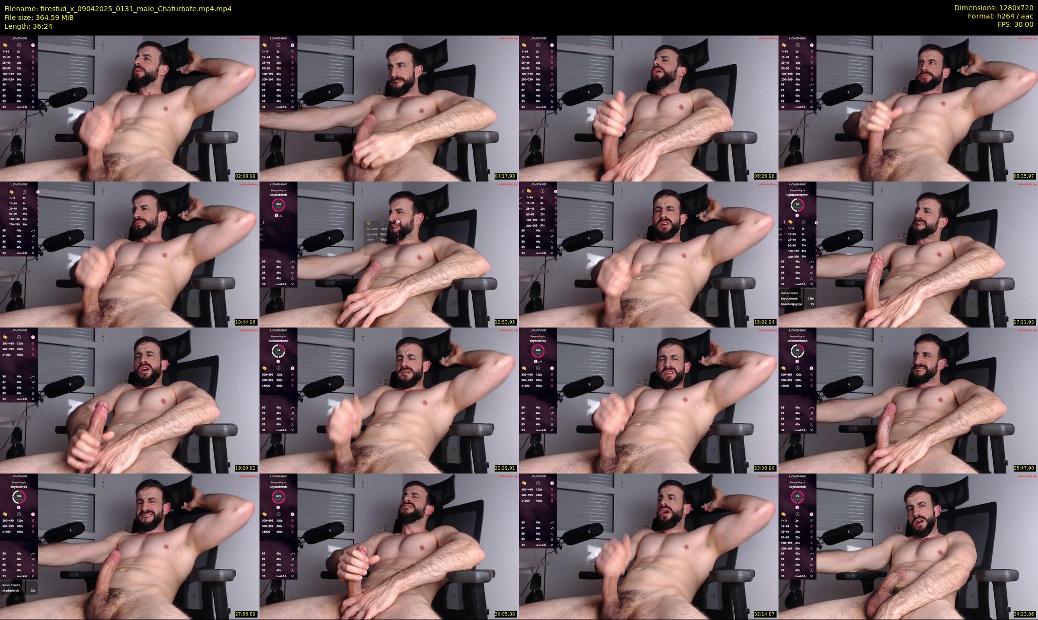 firestud_x — 37 minute Chaturbate male cam show recording, 720p, Apr 9, 2025