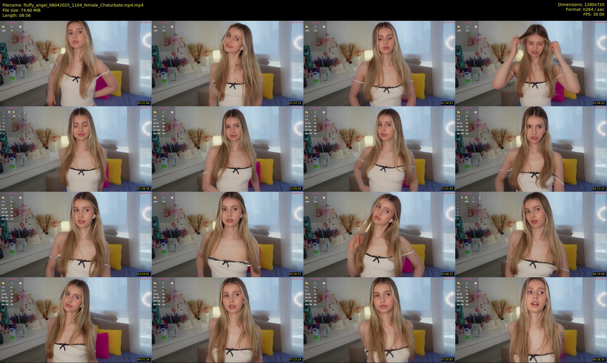 fluffy_angel — 9 minute Chaturbate female cam show recording, 720p, Apr 8, 2025