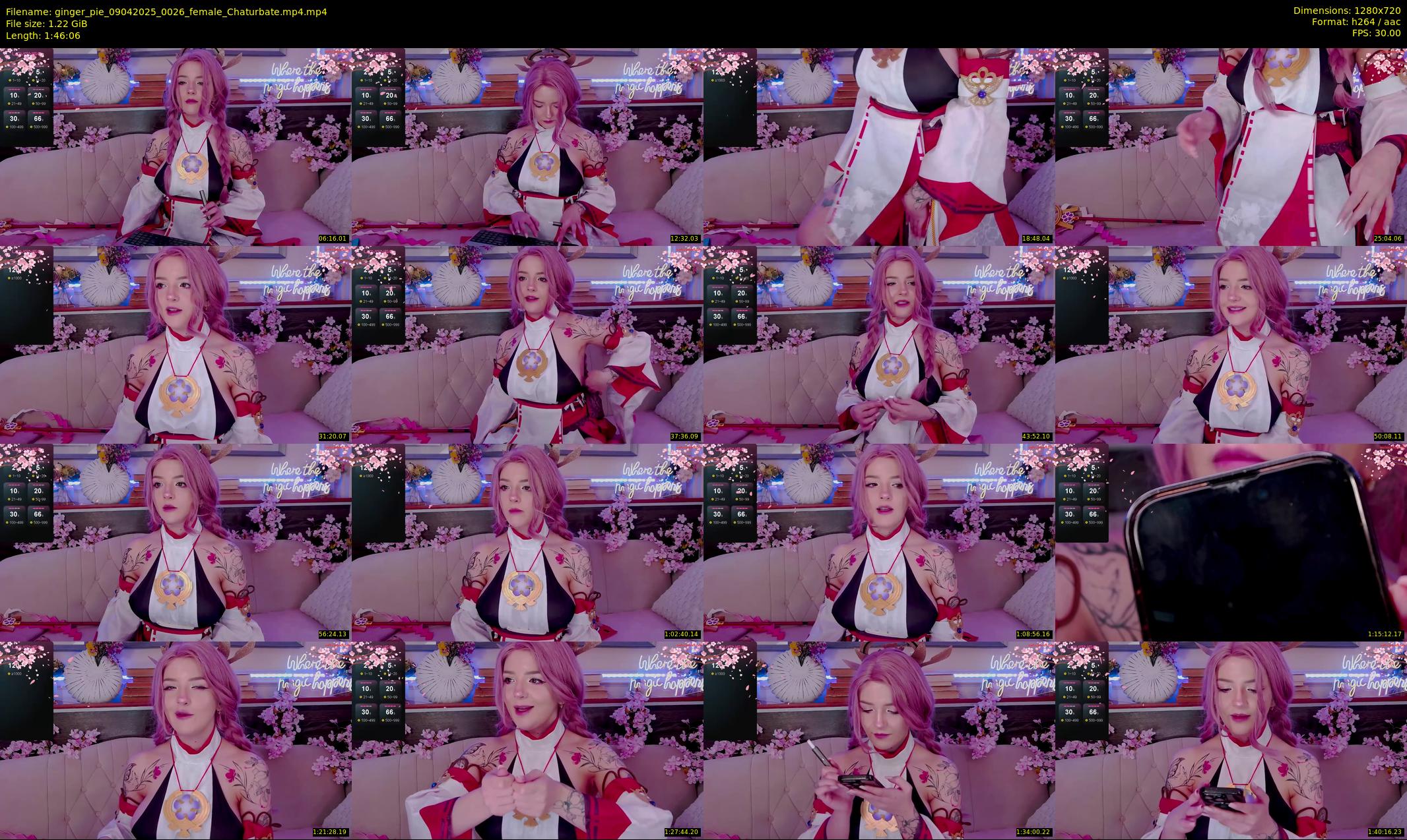 ginger_pie — 107 minute Chaturbate female cam show recording, 720p, Apr 9, 2025