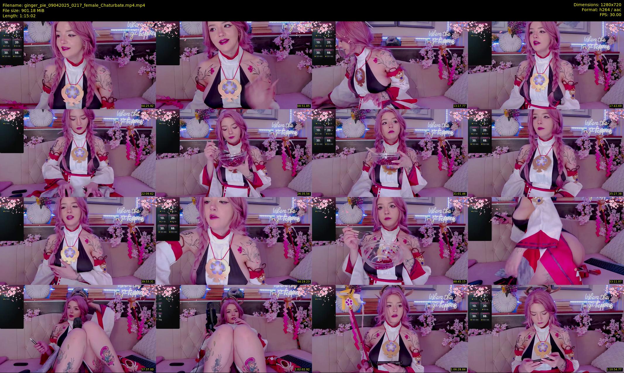 ginger_pie — 76 minute Chaturbate female cam show recording, 720p, Apr 9, 2025