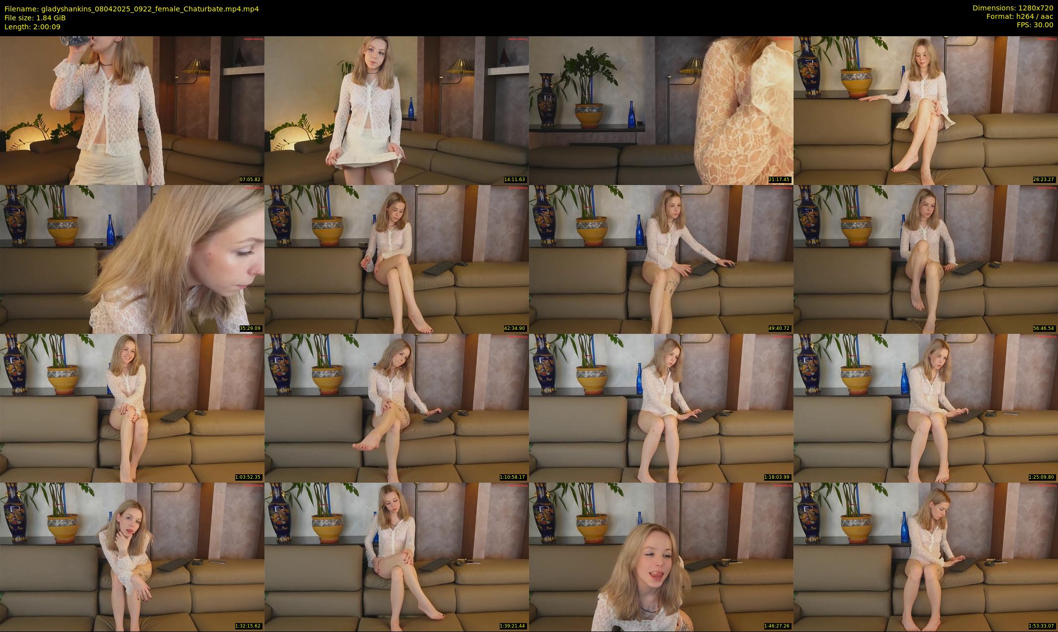 gladyshankins — 121 minute Chaturbate female cam show recording, 720p, Apr 8, 2025