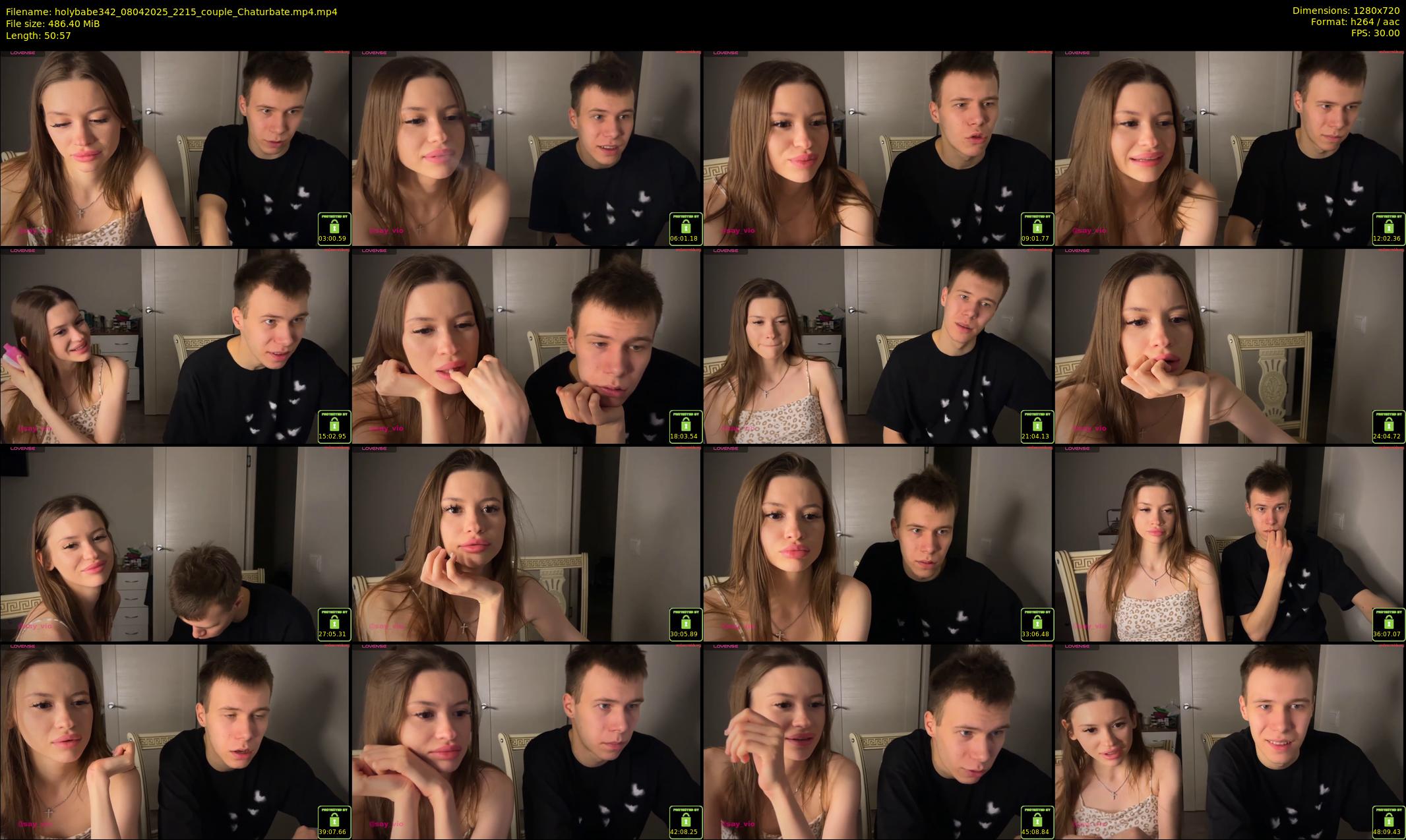 holybabe342 — 51 minute Chaturbate couple cam show recording, 720p, Apr 8, 2025