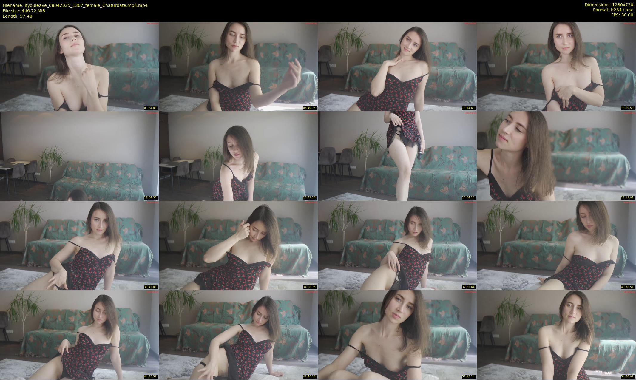 ifyouleave — 58 minute Chaturbate female cam show recording, 720p, Apr 8, 2025