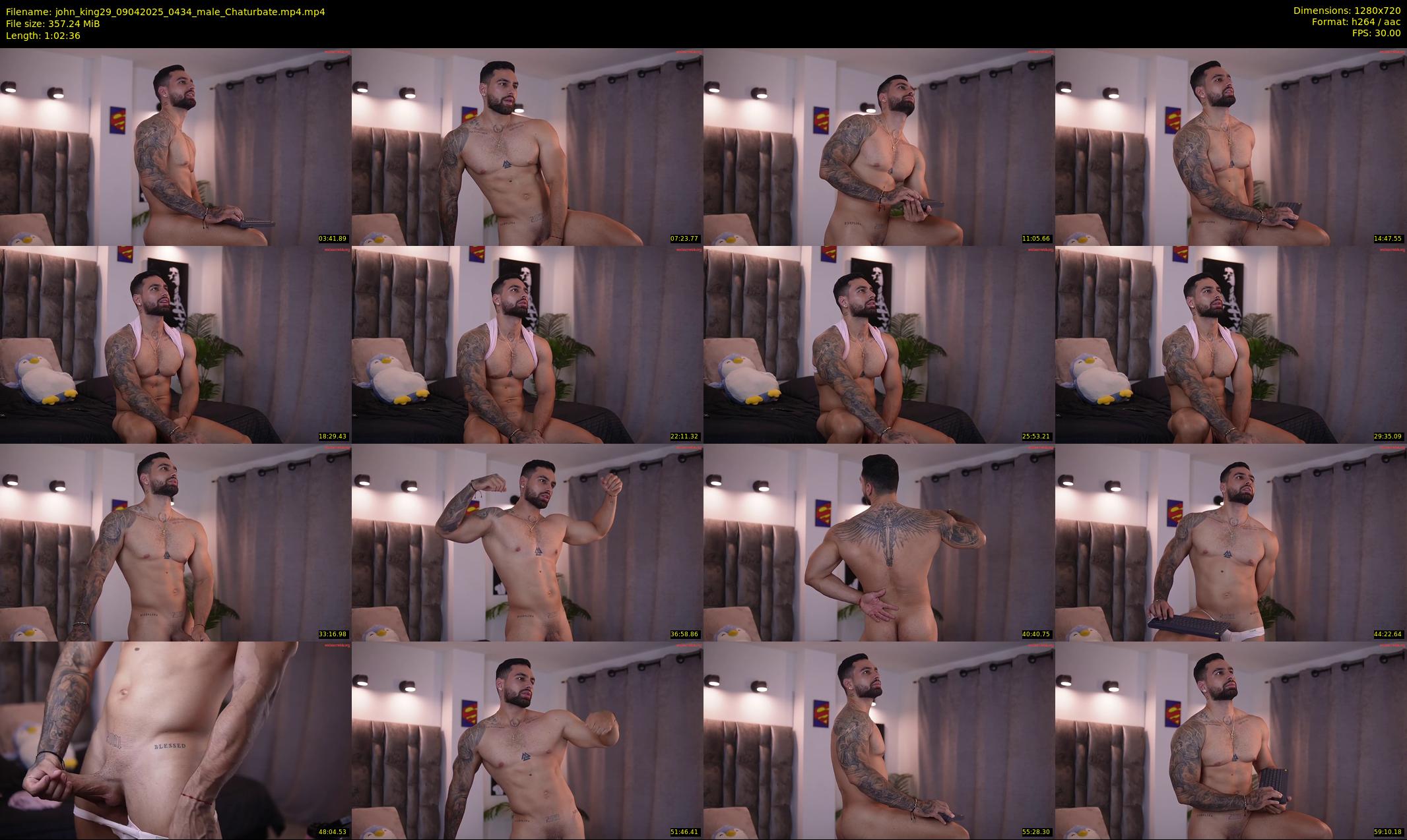 john_king29 — 63 minute Chaturbate male cam show recording, 720p, Apr 9, 2025