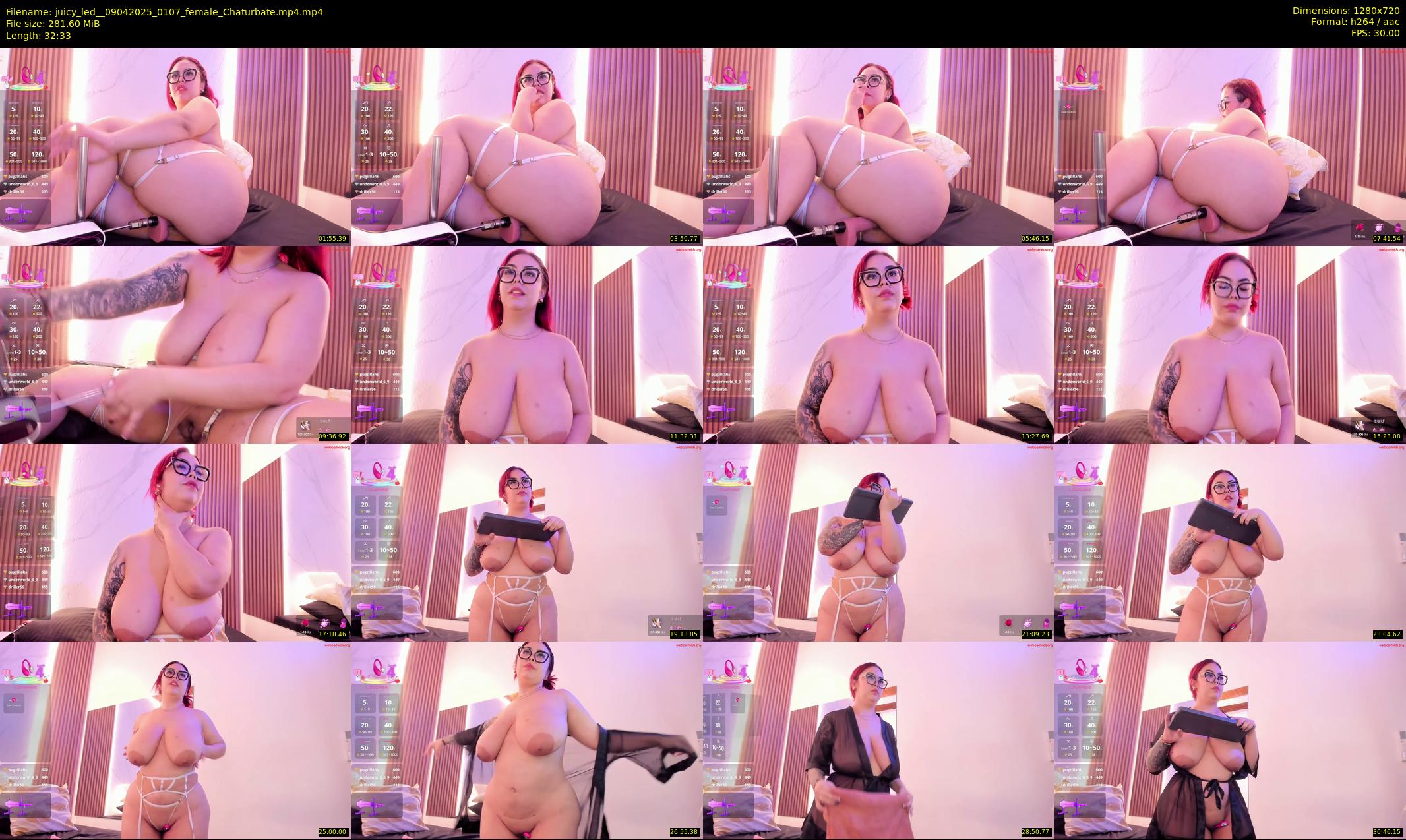 juicy_led_ — 33 minute Chaturbate female cam show recording, 720p, Apr 9, 2025
