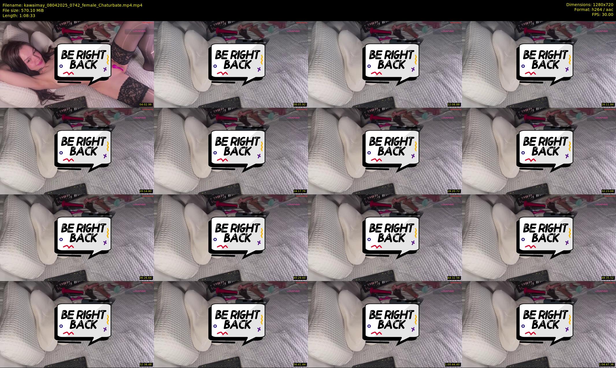 kawaimay — 69 minute Chaturbate female cam show recording, 720p, Apr 8, 2025