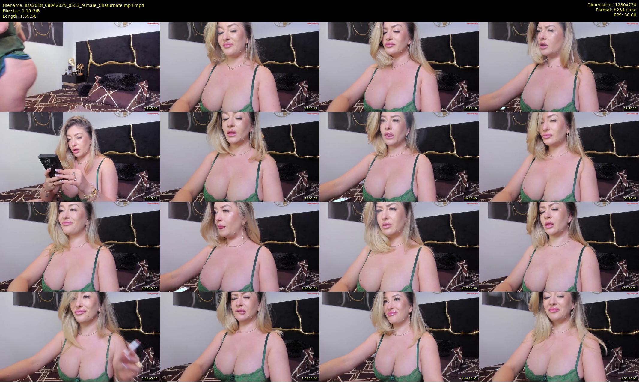 lisa2018 — 120 minute Chaturbate female cam show recording, 720p, Apr 8, 2025