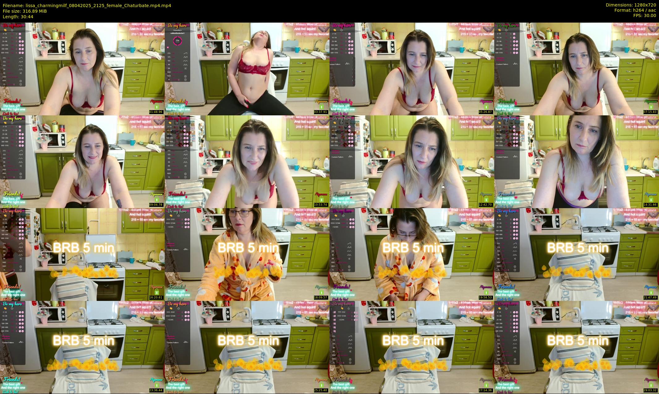 lissa_charmingmilf — 31 minute Chaturbate female cam show recording, 720p, Apr 8, 2025