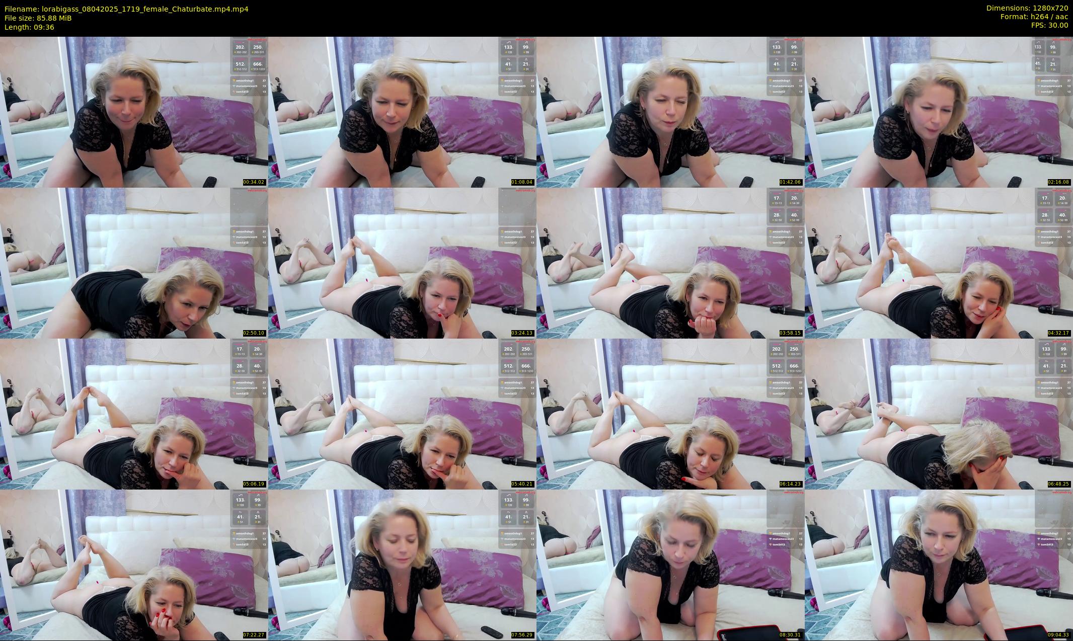 lorabigass — 10 minute Chaturbate female cam show recording, 720p, Apr 8, 2025