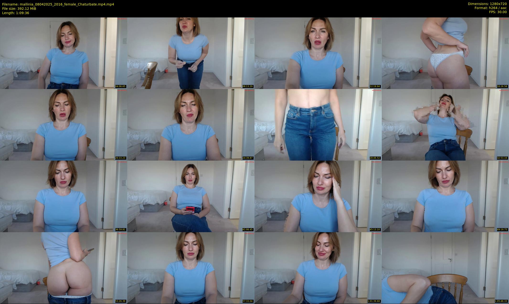 mallinia — 70 minute Chaturbate female cam show recording, 720p, Apr 8, 2025