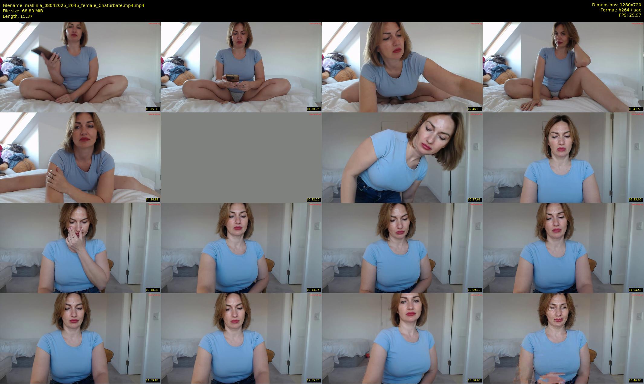 mallinia — 16 minute Chaturbate female cam show recording, 720p, Apr 8, 2025
