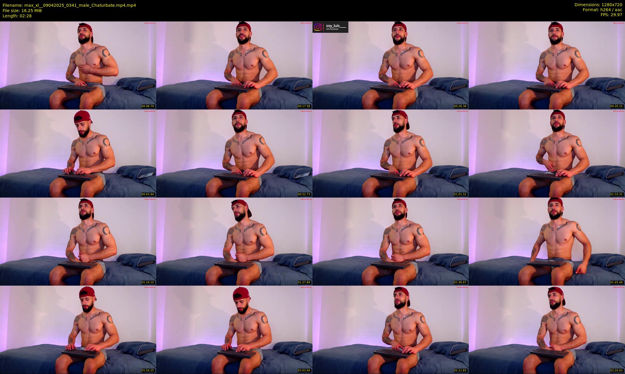 max_xl_ — 3 minute Chaturbate male cam show recording, 720p, Apr 9, 2025