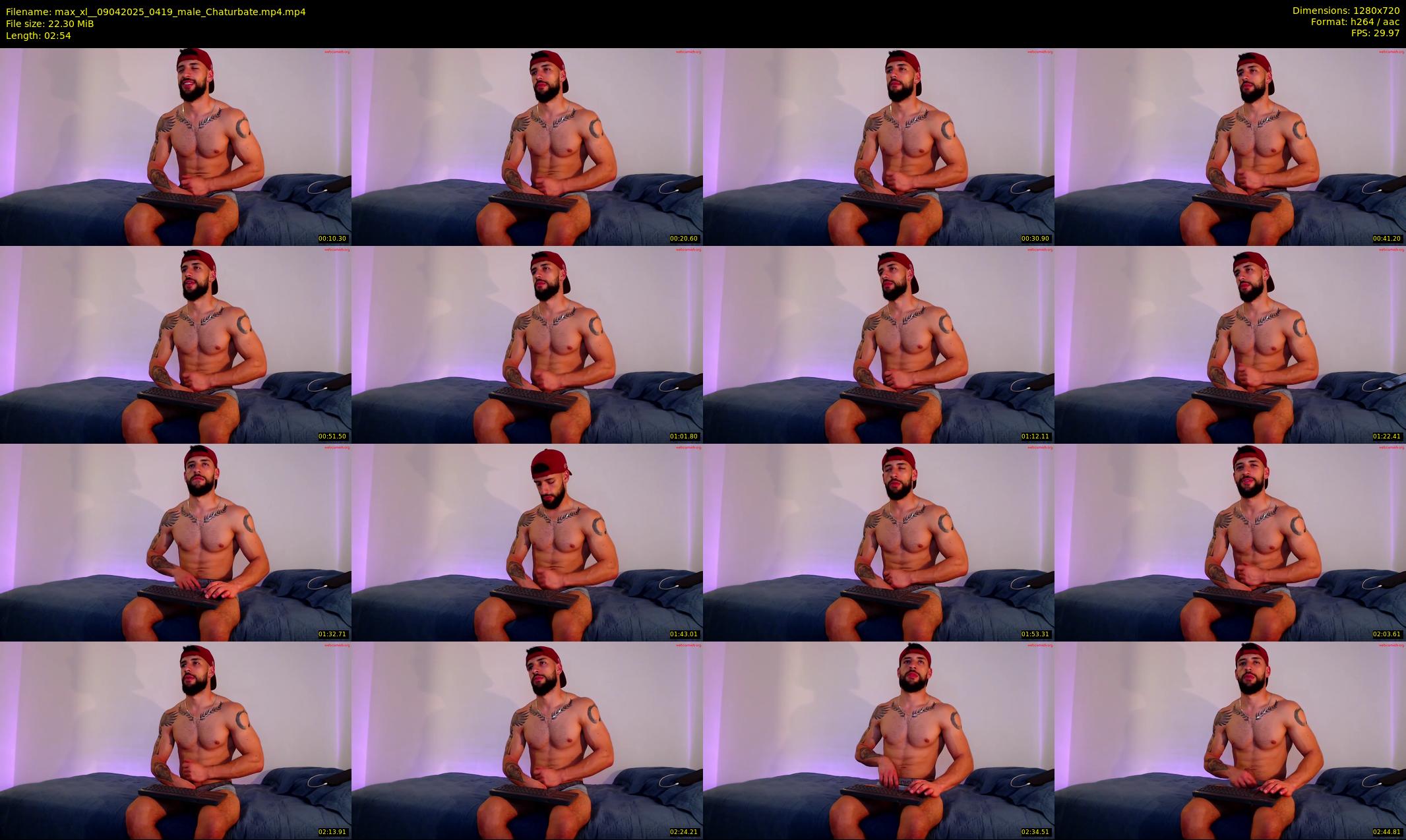 max_xl_ — 3 minute Chaturbate male cam show recording, 720p, Apr 9, 2025
