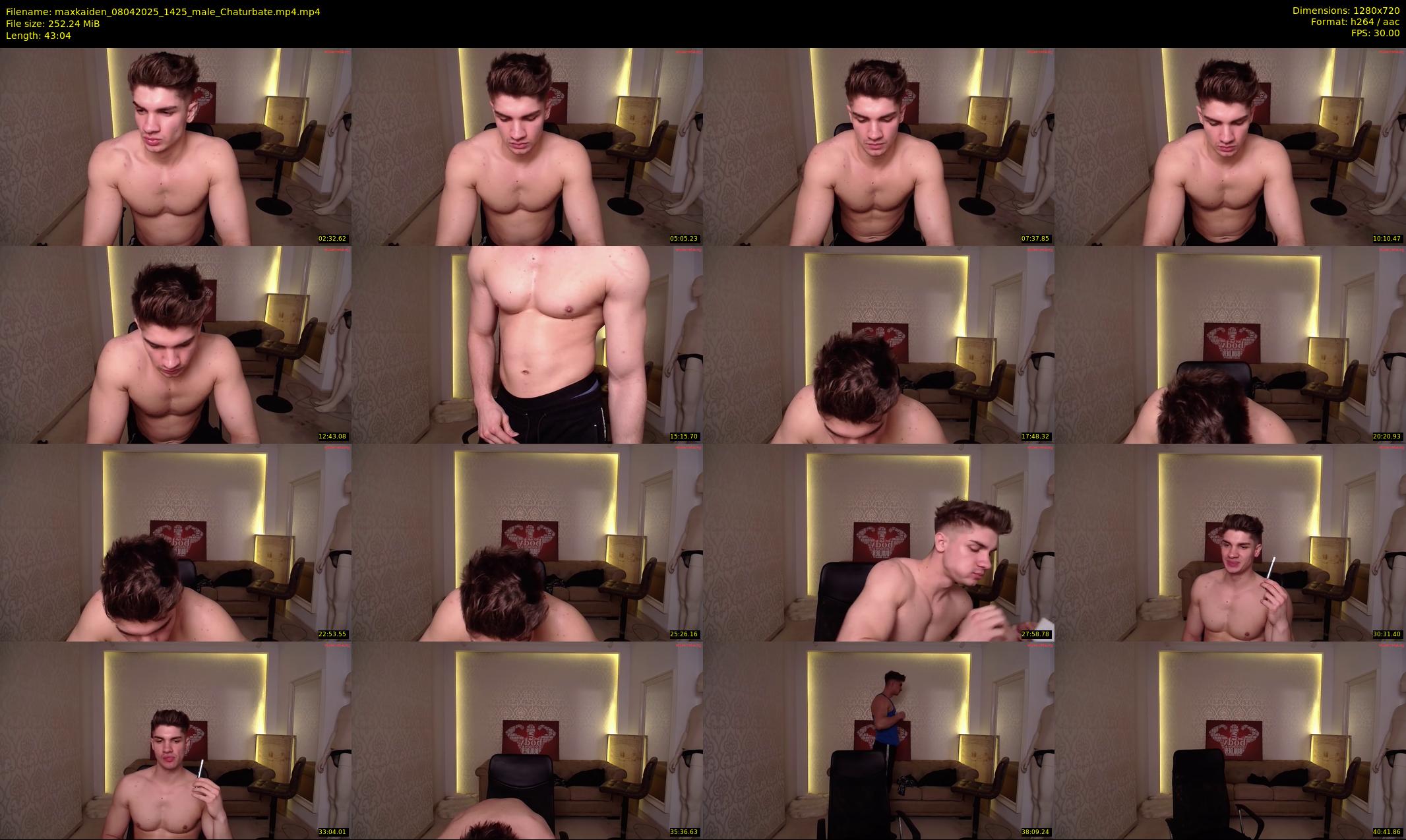 maxkaiden — 44 minute Chaturbate male cam show recording, 720p, Apr 8, 2025