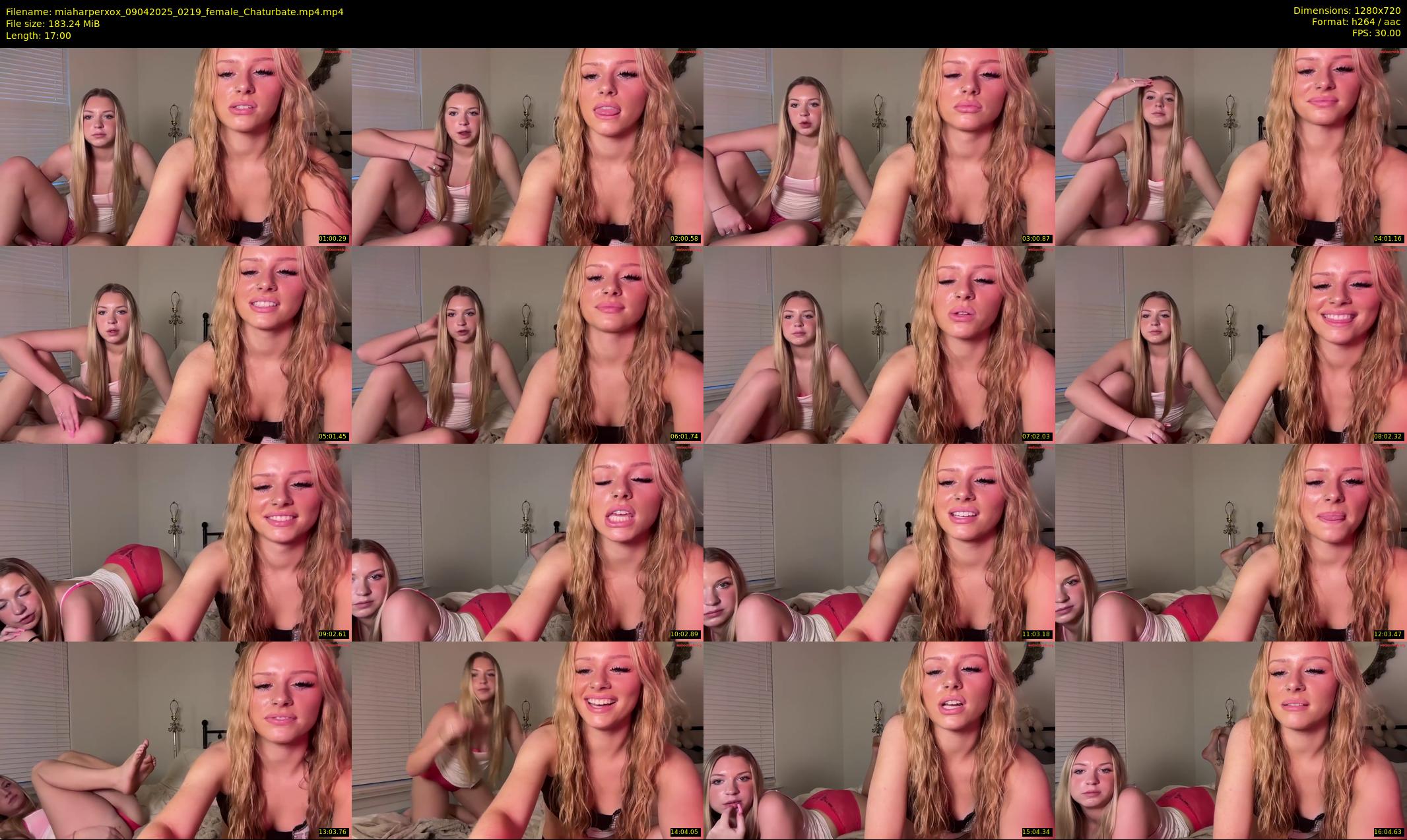 miaharperxox — 17 minute Chaturbate female cam show recording, 720p, Apr 9, 2025