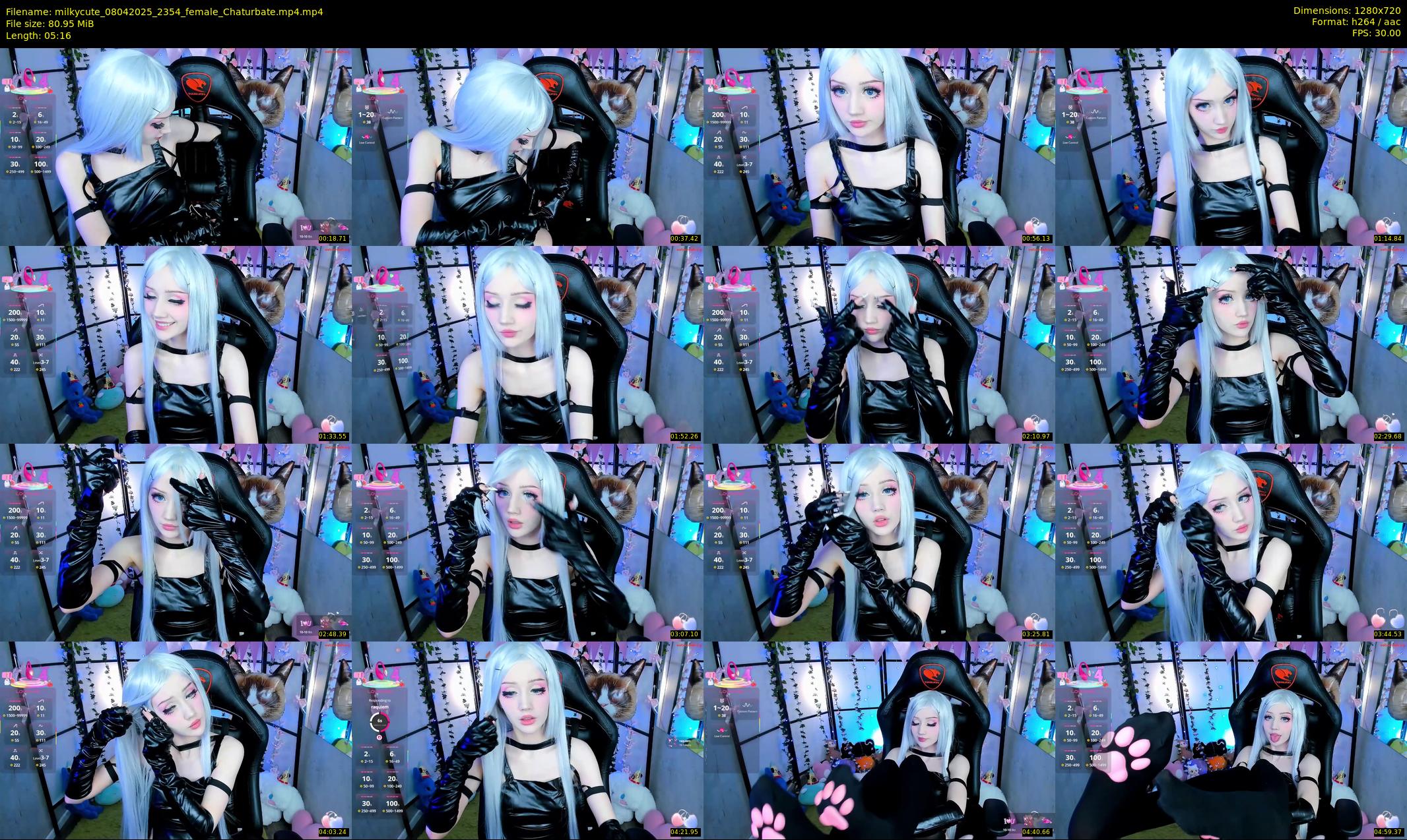 milkycute — 6 minute Chaturbate female cam show recording, 720p, Apr 8, 2025