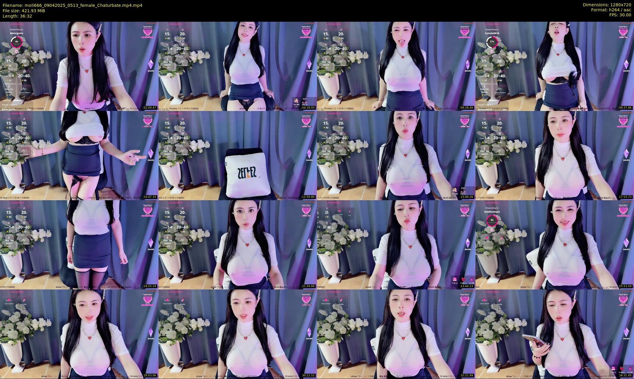 moli666 — 37 minute Chaturbate female cam show recording, 720p, Apr 9, 2025