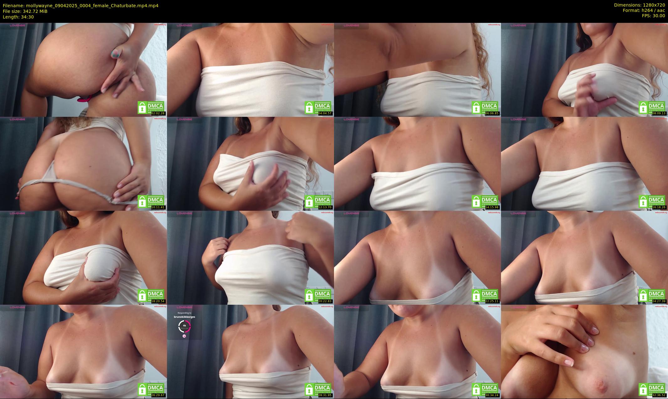 mollywayne — 35 minute Chaturbate female cam show recording, 720p, Apr 9, 2025