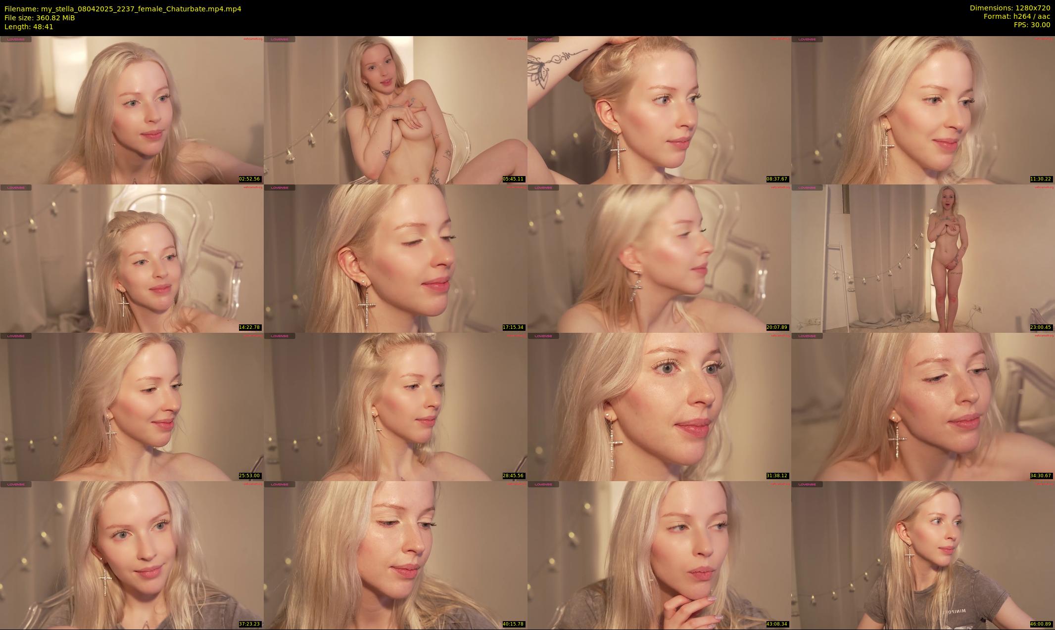 my_stella — 49 minute Chaturbate female cam show recording, 720p, Apr 8, 2025