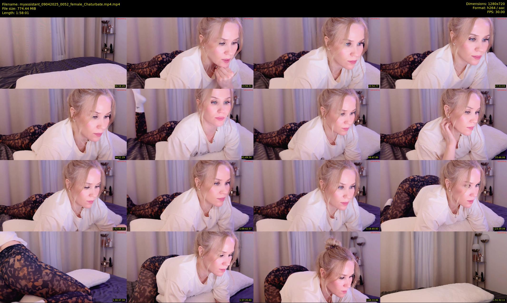myassistant — 119 minute Chaturbate female cam show recording, 720p, Apr 9, 2025