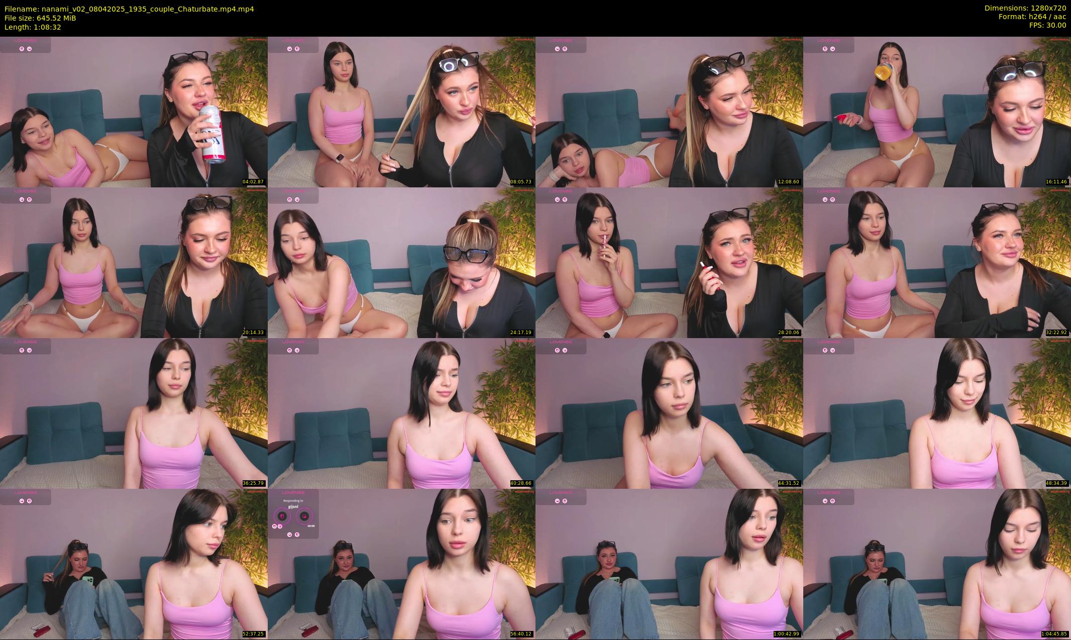 nanami_v02 — 69 minute Chaturbate couple cam show recording, 720p, Apr 8, 2025