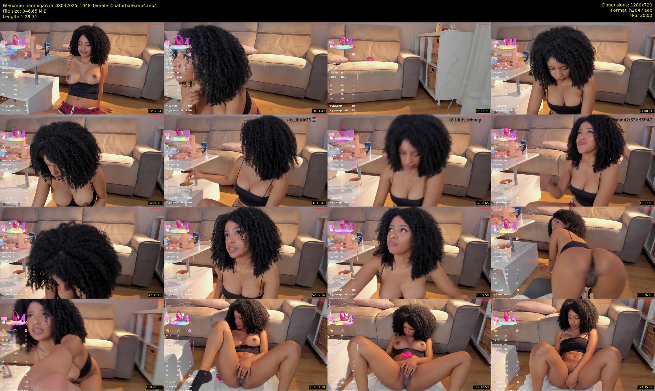 naomigarcia — 90 minute Chaturbate female cam show recording, 720p, Apr 8, 2025