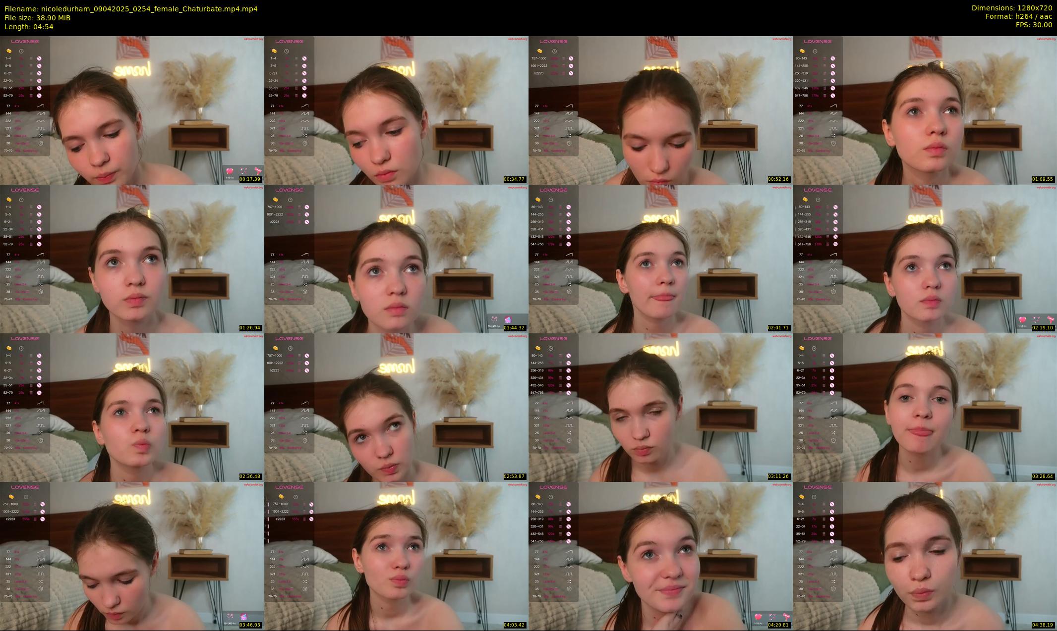 nicoledurham — 5 minute Chaturbate female cam show recording, 720p, Apr 9, 2025