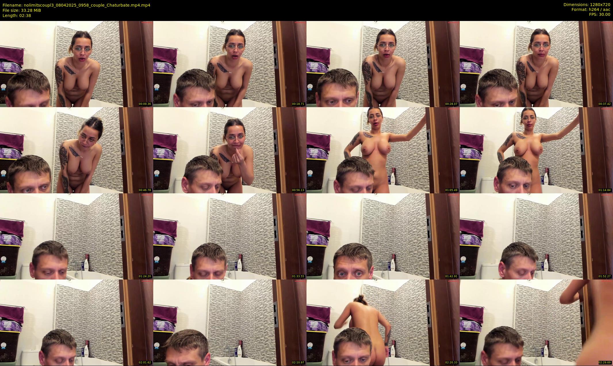 nolimitscoupl3 — 3 minute Chaturbate couple cam show recording, 720p, Apr 8, 2025