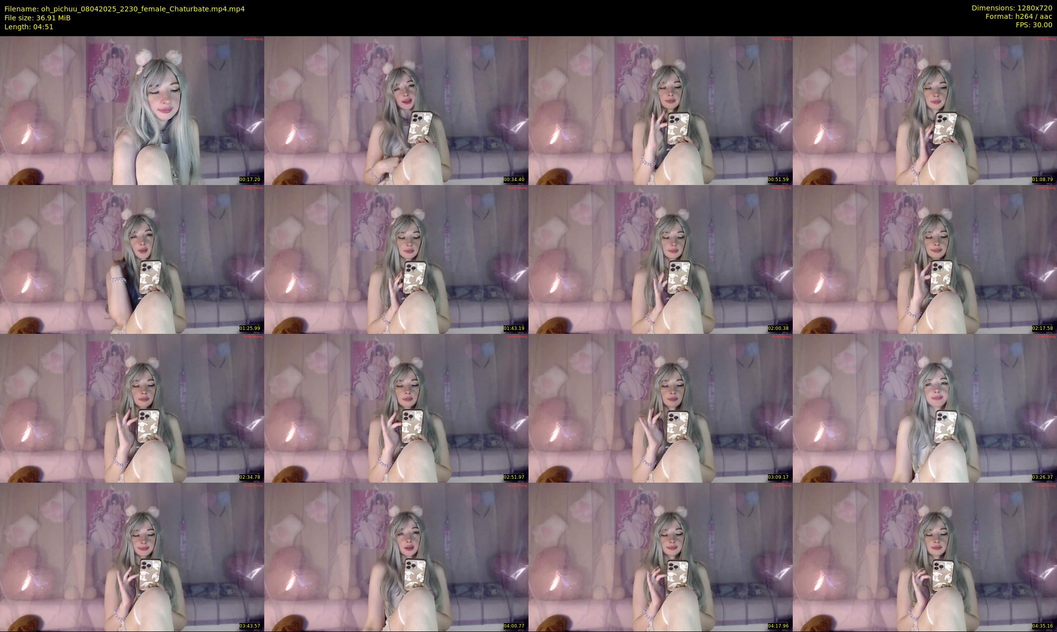 oh_pichuu — 5 minute Chaturbate female cam show recording, 720p, Apr 8, 2025