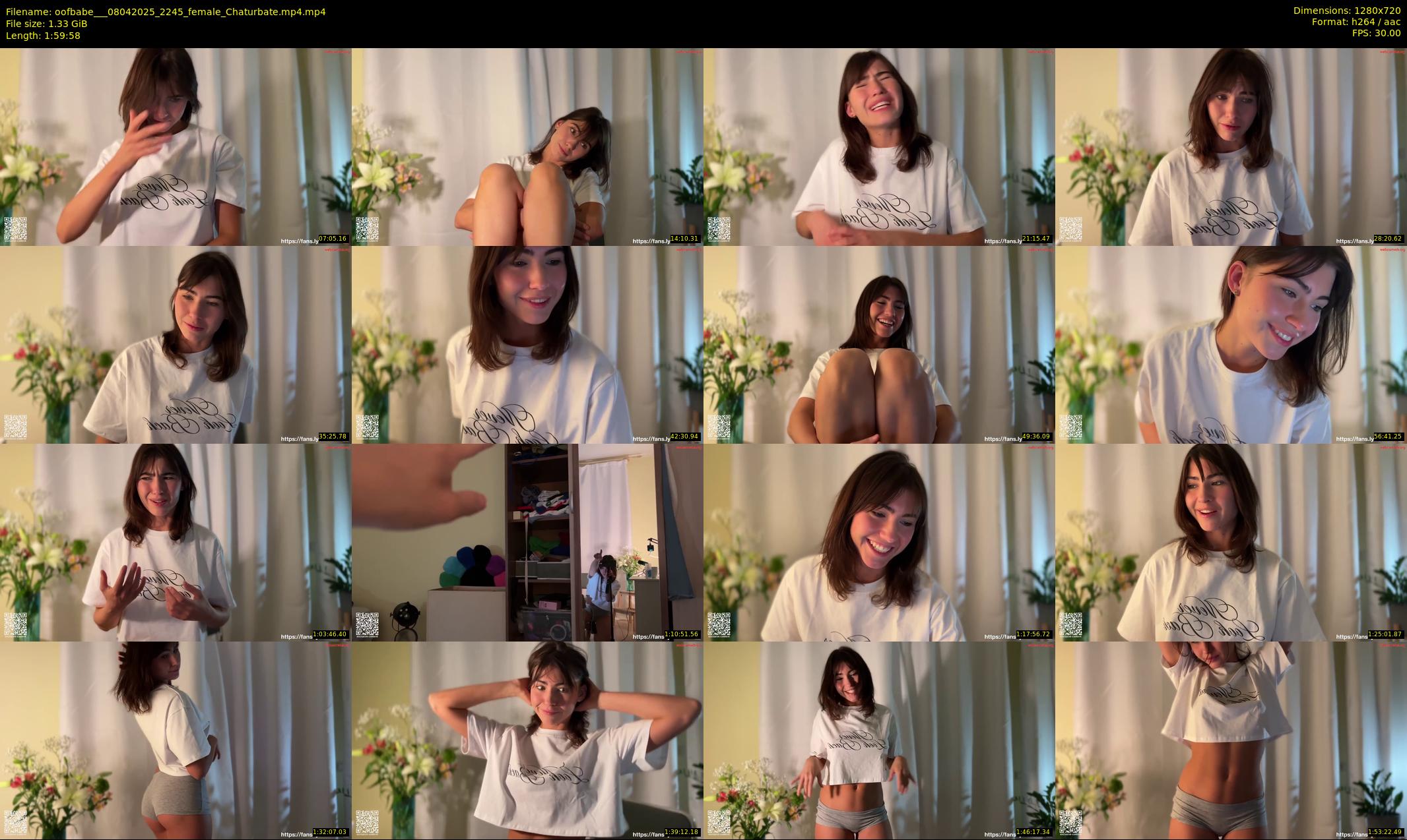 oofbabe__ — 120 minute Chaturbate female cam show recording, 720p, Apr 8, 2025