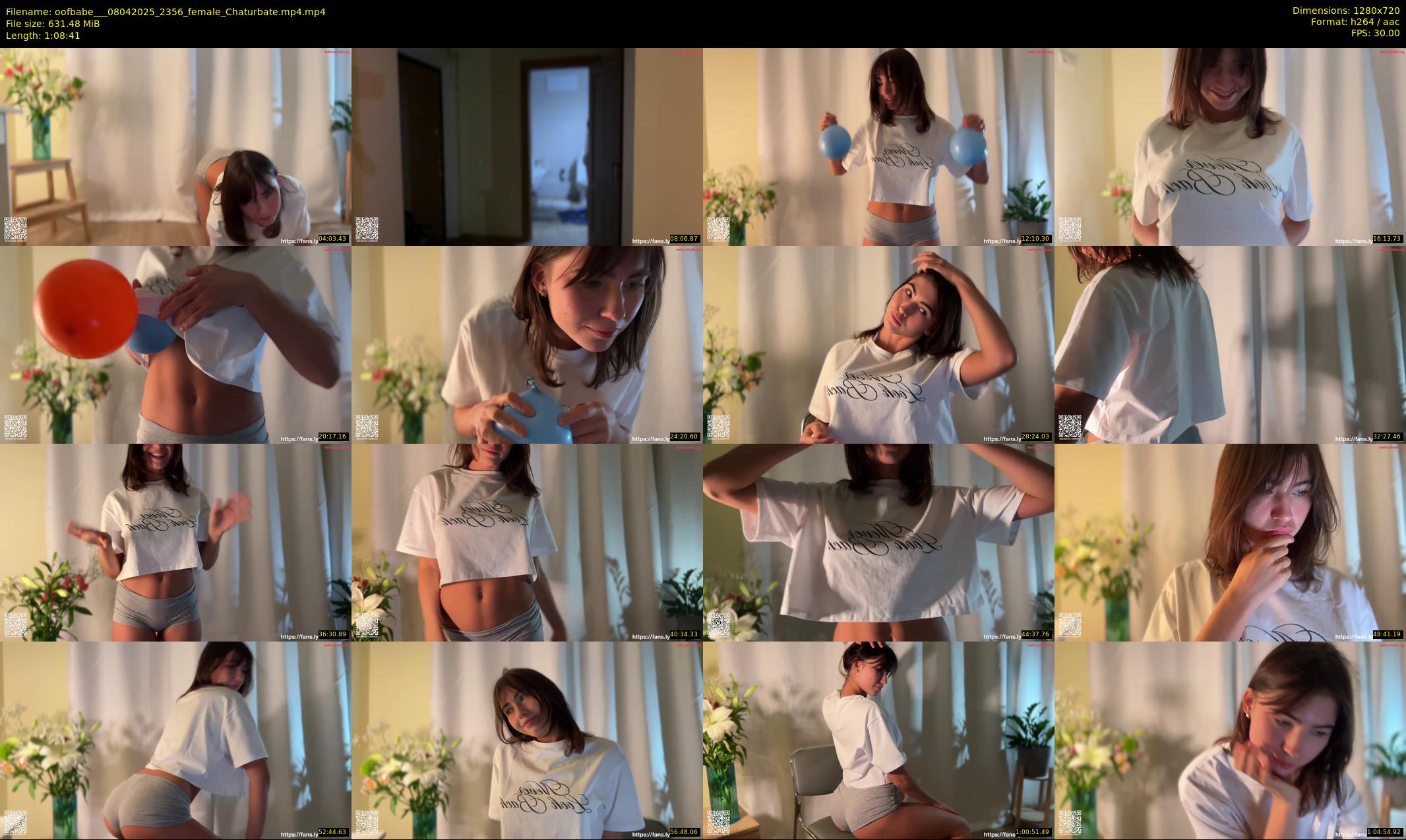 oofbabe__ — 69 minute Chaturbate female cam show recording, 720p, Apr 8, 2025