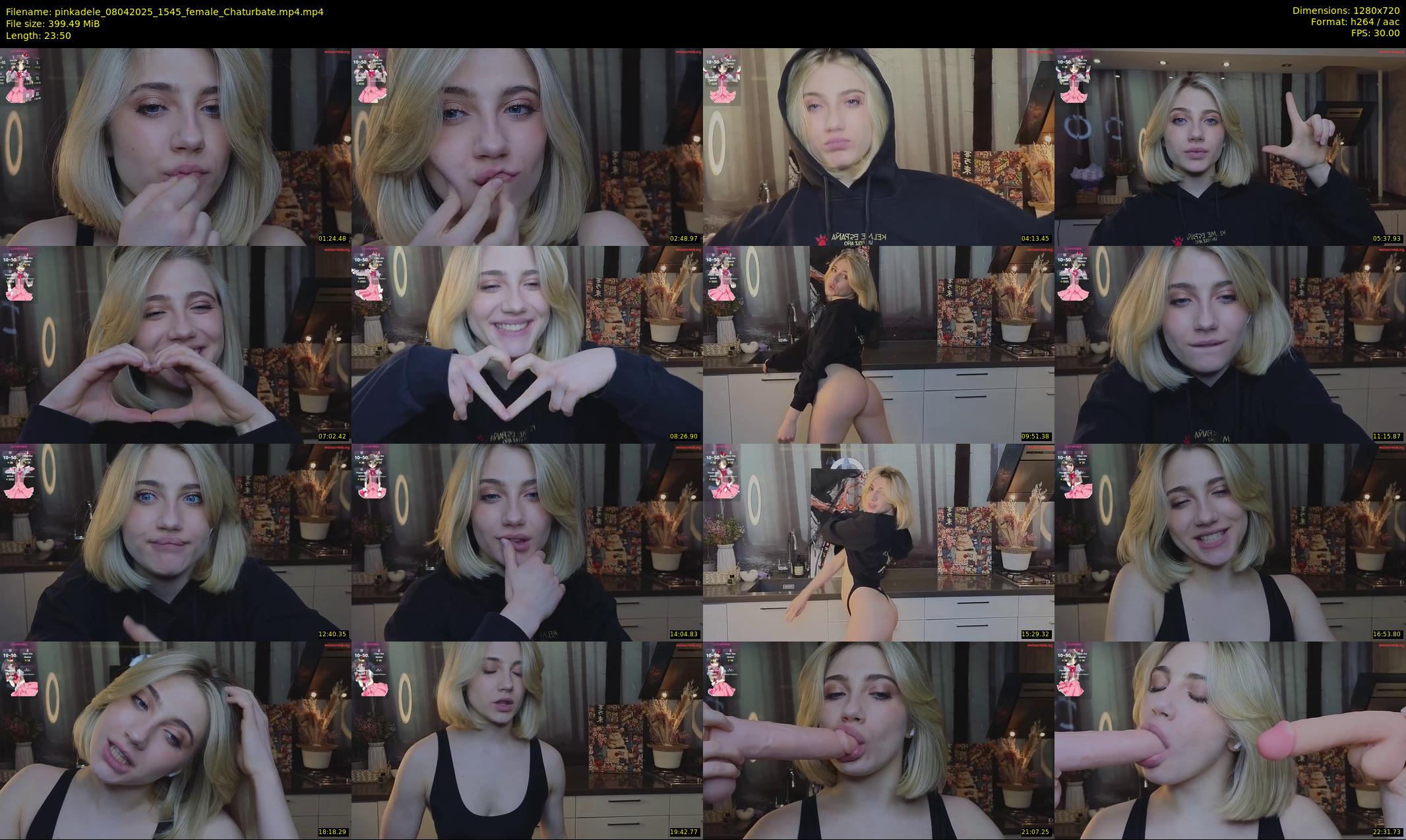 pinkadele — 24 minute Chaturbate female cam show recording, 720p, Apr 8, 2025