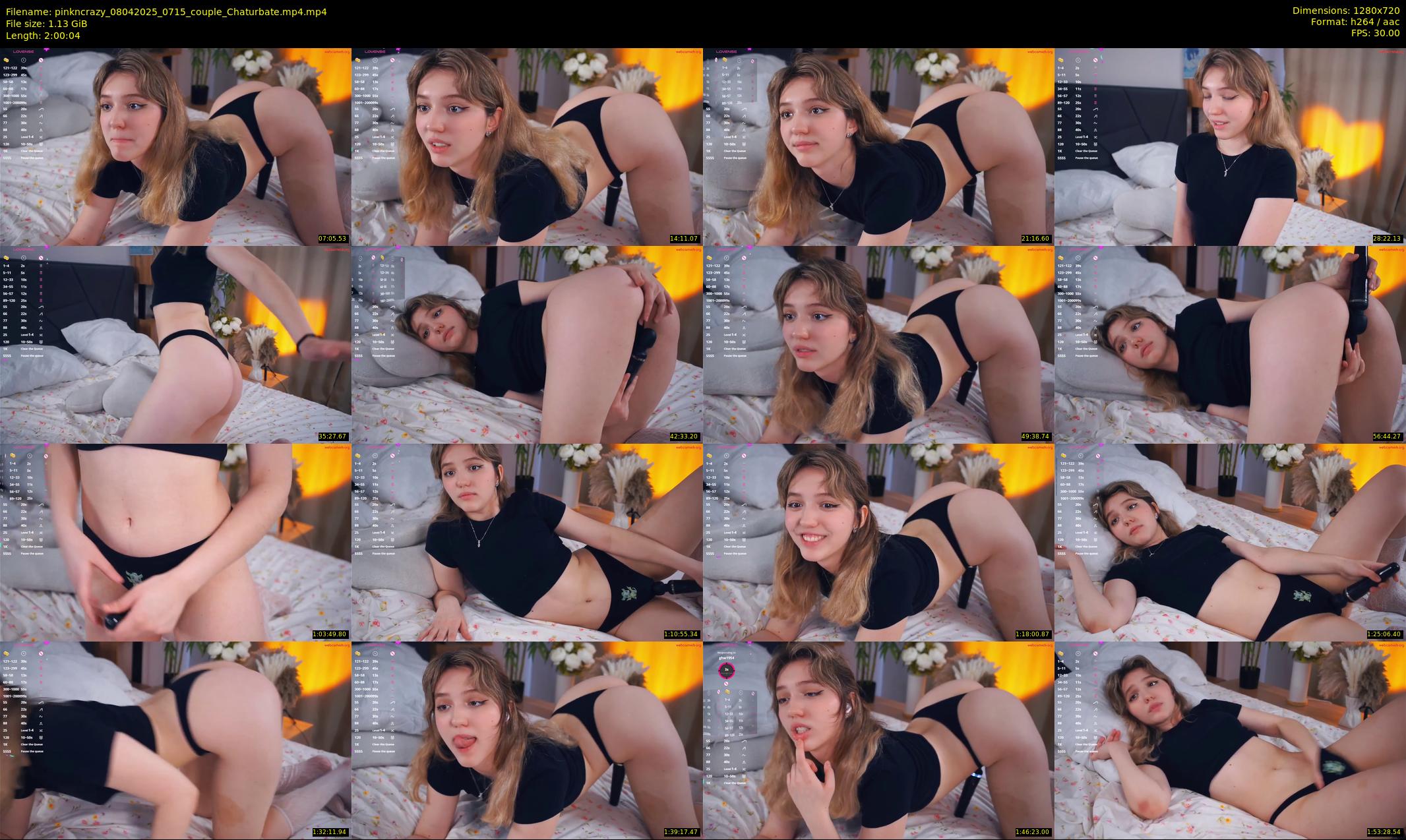 pinkncrazy — 121 minute Chaturbate female cam show recording, 720p, Apr 8, 2025