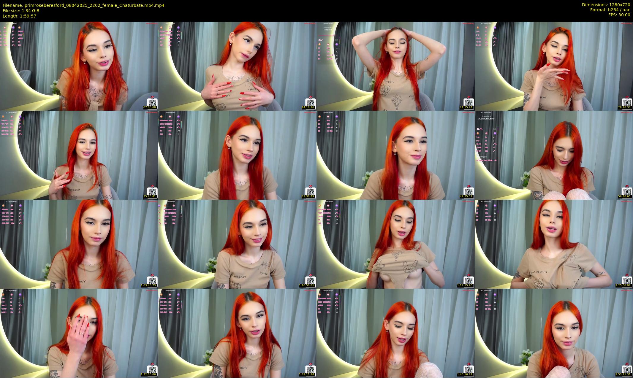 primroseberesford — 120 minute Chaturbate female cam show recording, 720p, Apr 8, 2025
