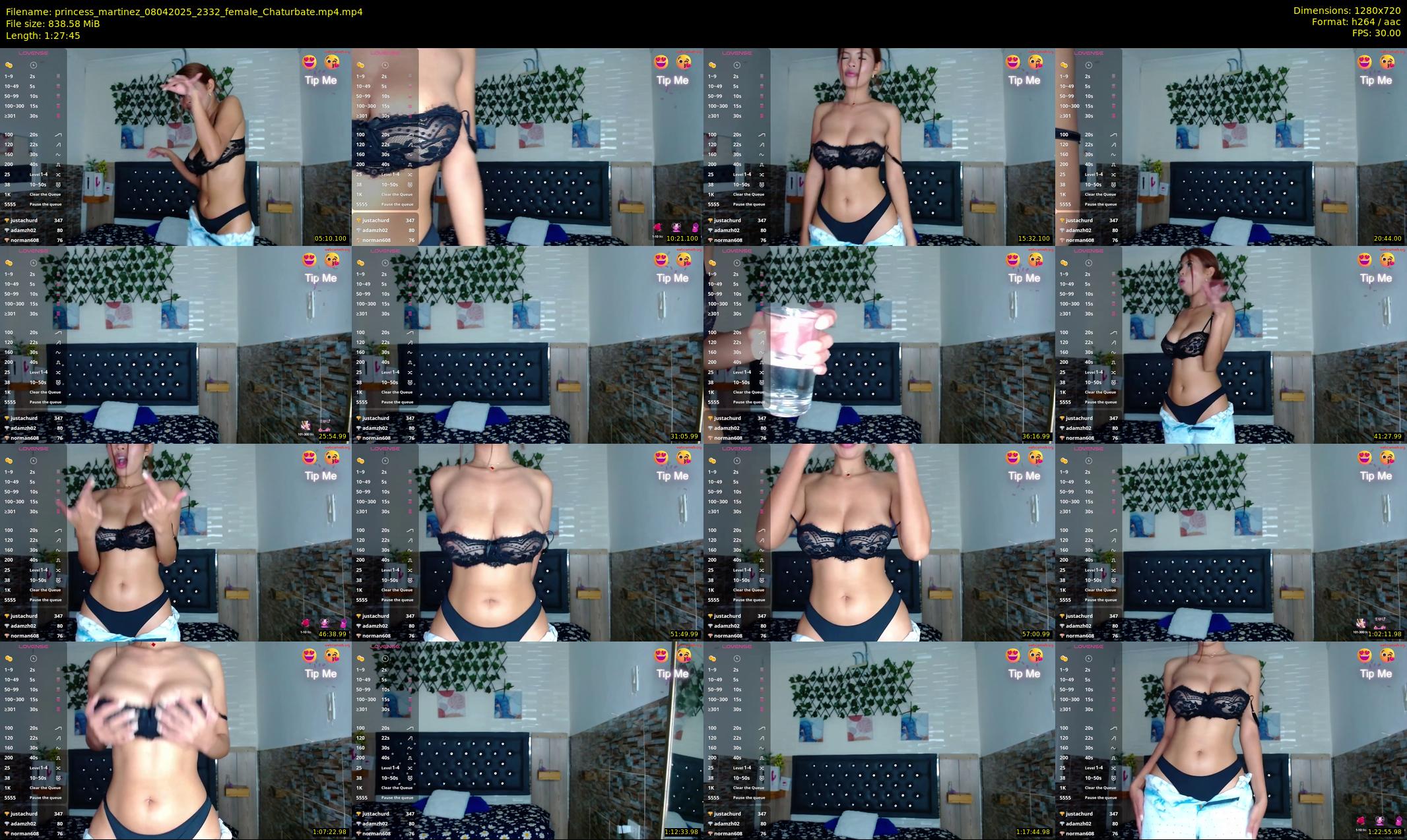 princess_martinez — 88 minute Chaturbate female cam show recording, 720p, Apr 8, 2025