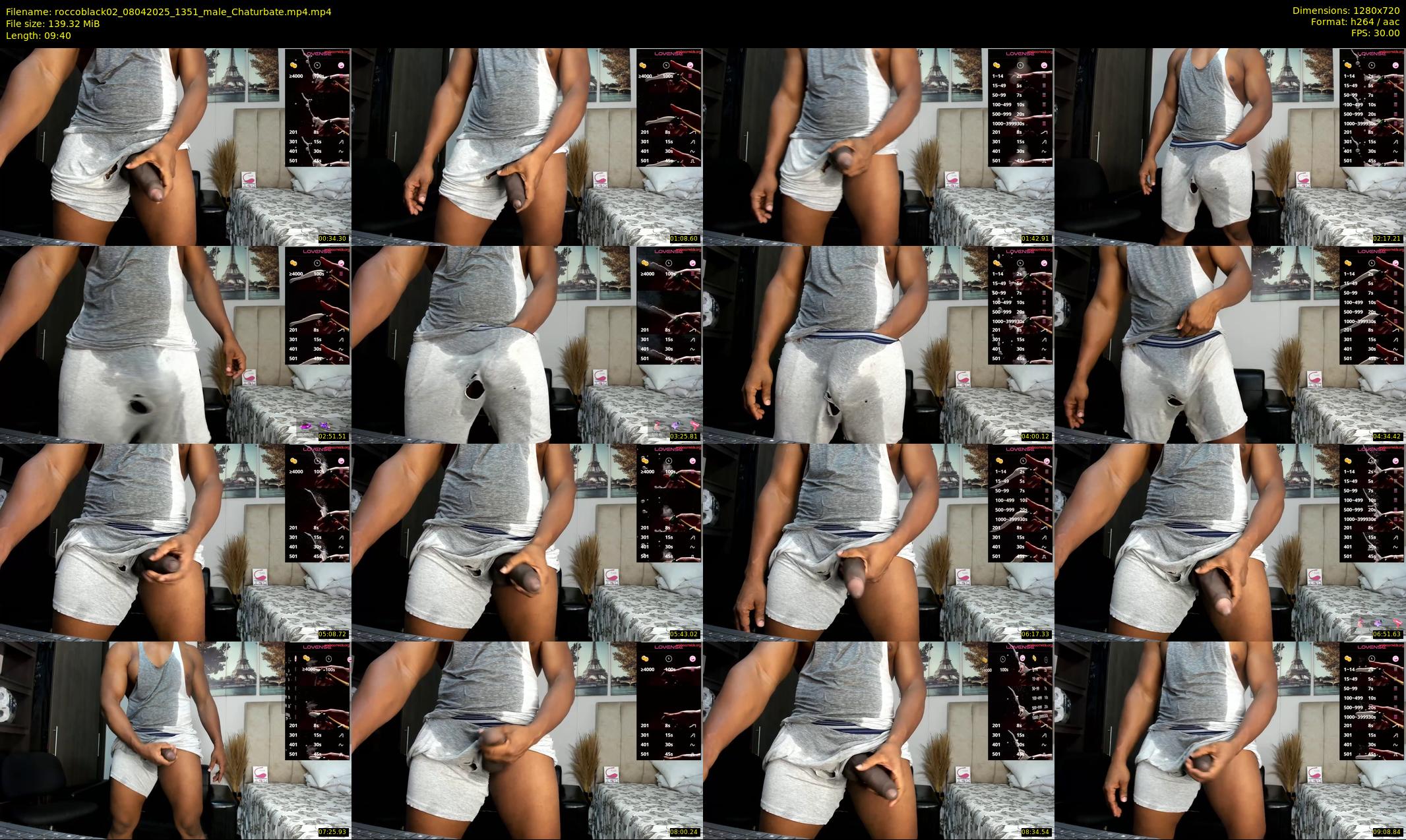 roccoblack02 — 10 minute Chaturbate male cam show recording, 720p, Apr 8, 2025