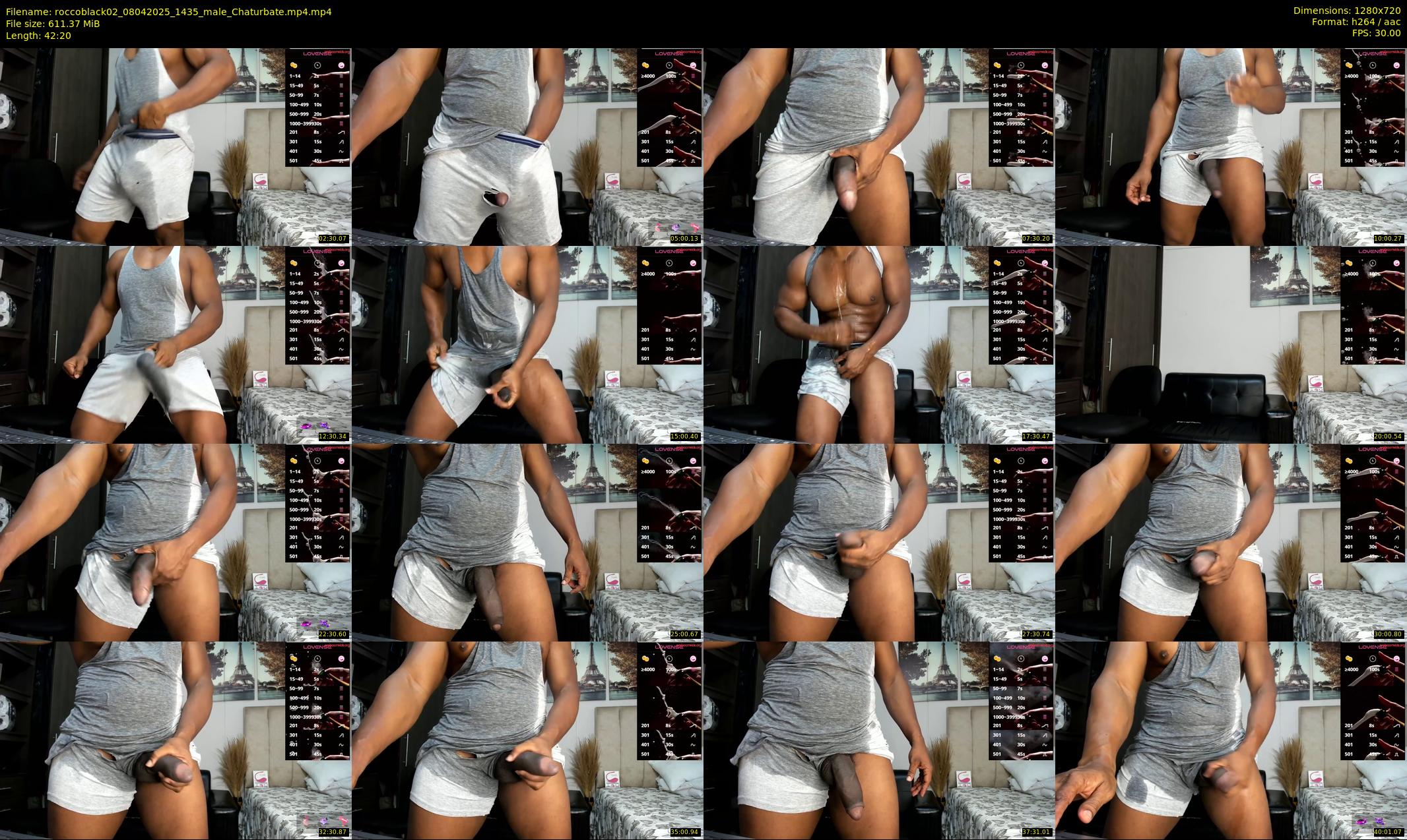 roccoblack02 — 43 minute Chaturbate male cam show recording, 720p, Apr 8, 2025