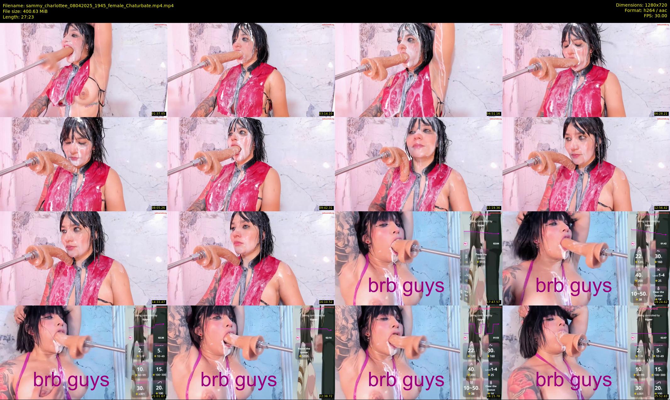 sammy_charlottee — 28 minute Chaturbate female cam show recording, 720p, Apr 8, 2025