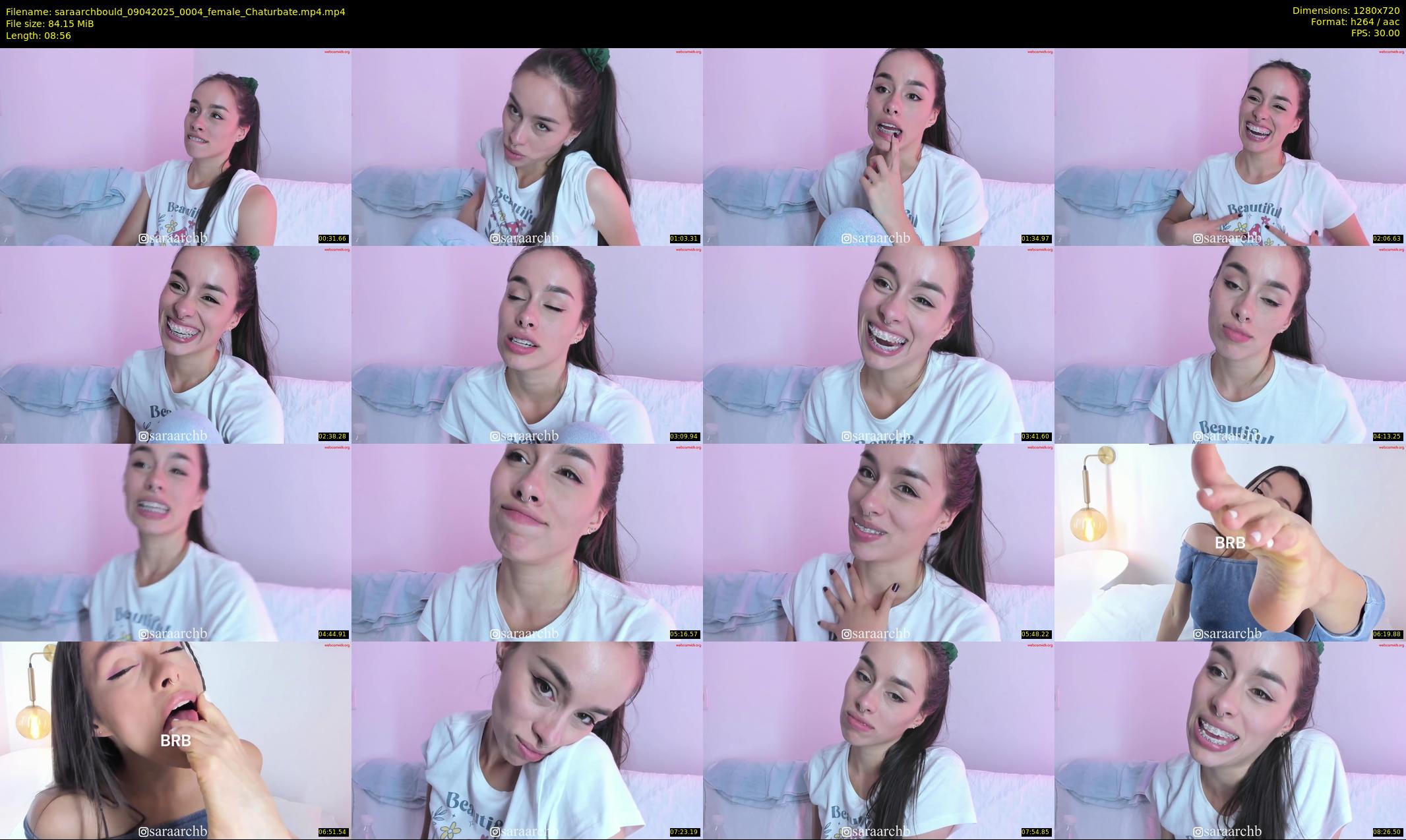 saraarchbould — 9 minute Chaturbate female cam show recording, 720p, Apr 9, 2025