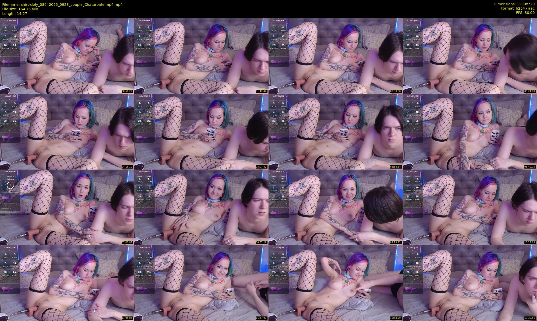 shiroxloly — 15 minute Chaturbate couple cam show recording, 720p, Apr 8, 2025