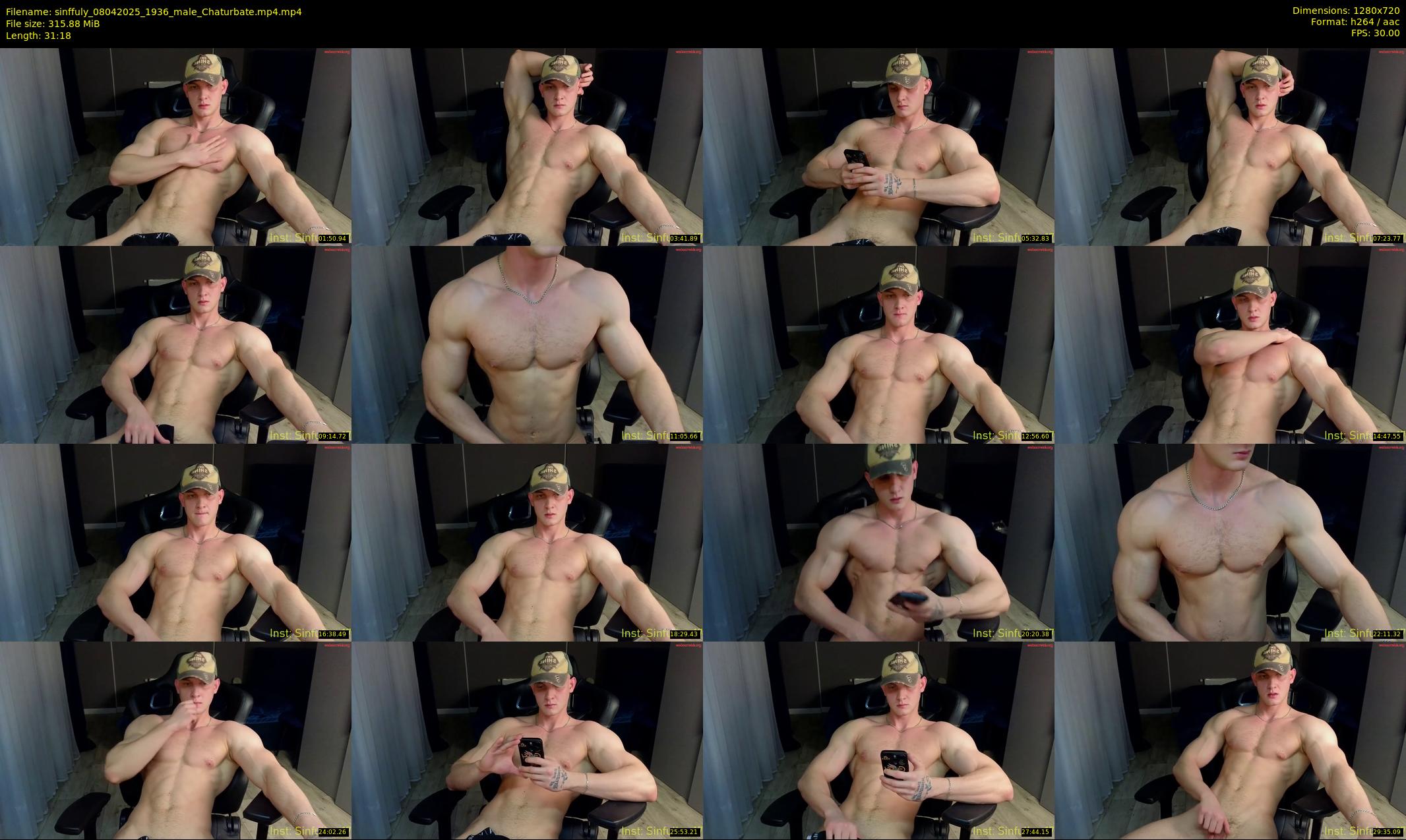 sinffuly — 32 minute Chaturbate male cam show recording, 720p, Apr 8, 2025